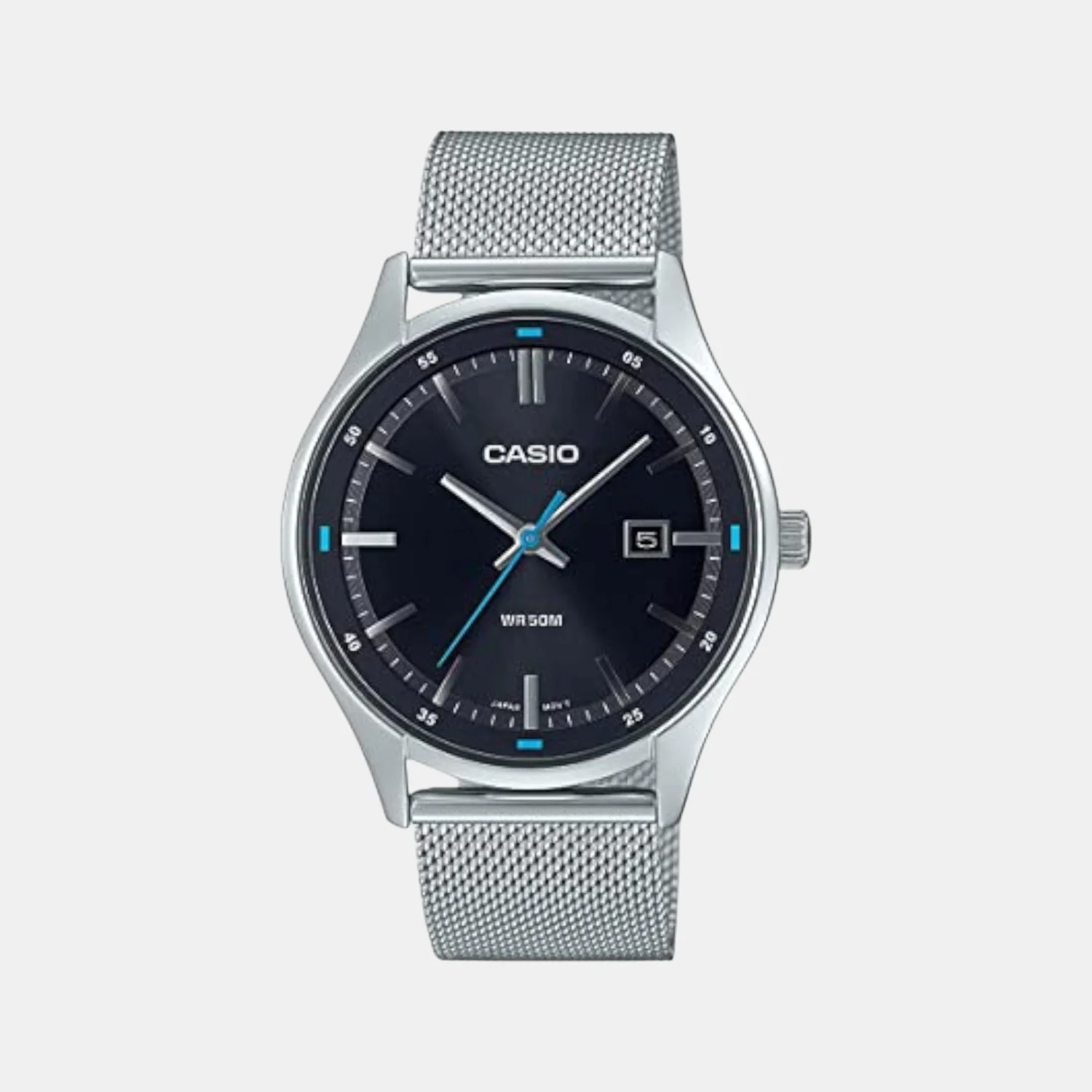 Enticer Men Quartz Black Dial Analog Stainless Steel Watch A2106