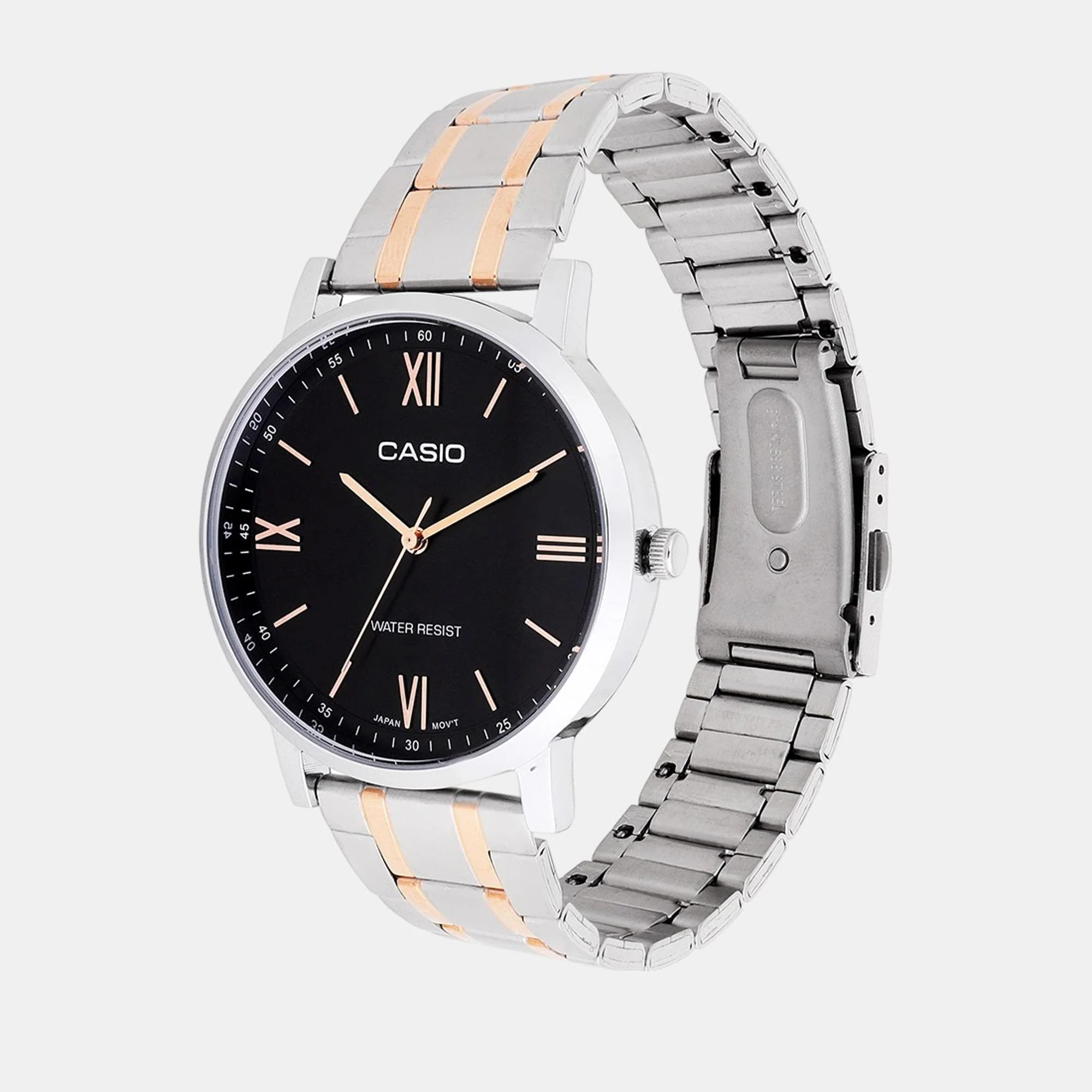 Enticer Men Quartz Black Dial Analog Stainless Steel Watch A2156 - Image 2