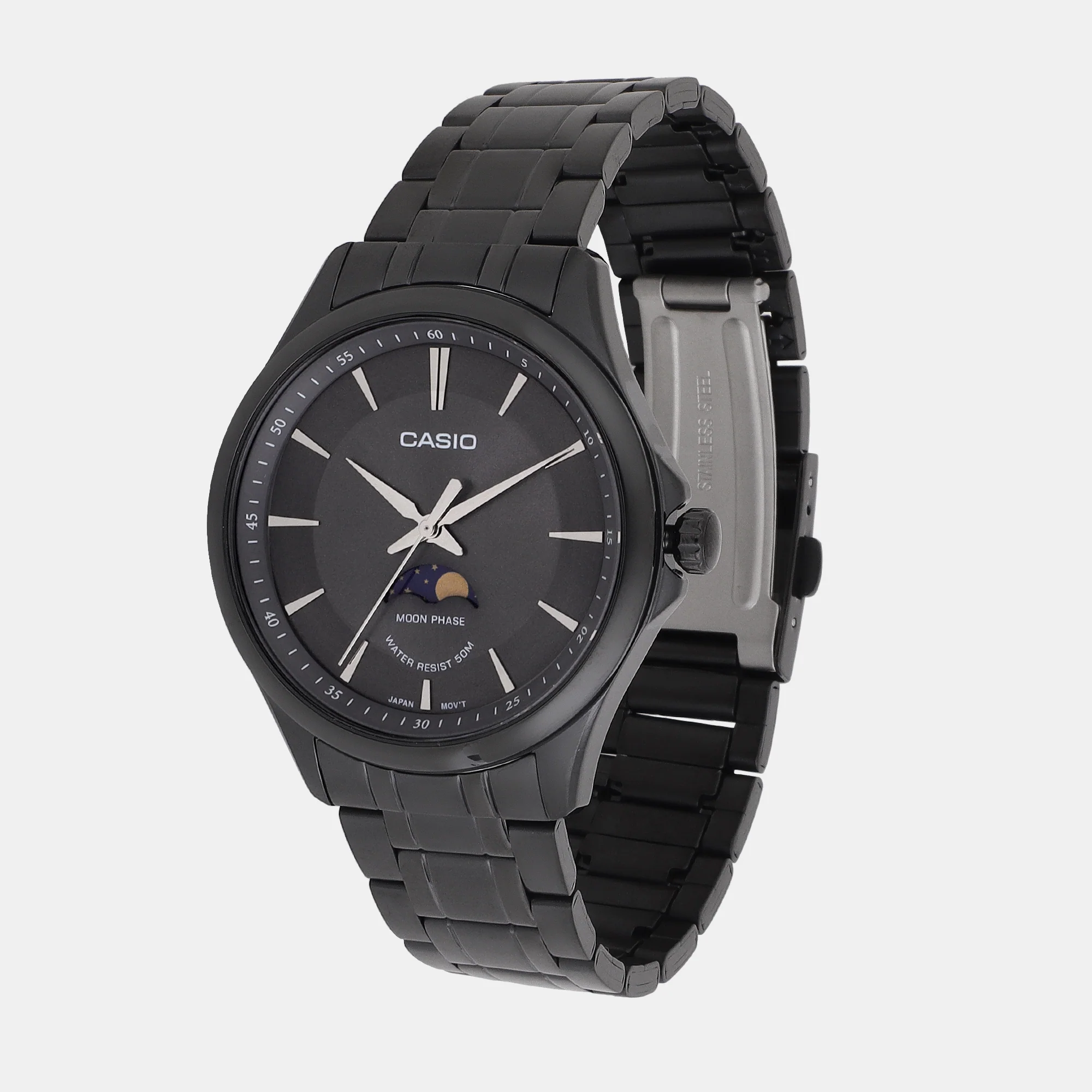 Enticer Men Quartz Black Dial Analog Stainless Steel Watch A2164 - Image 2