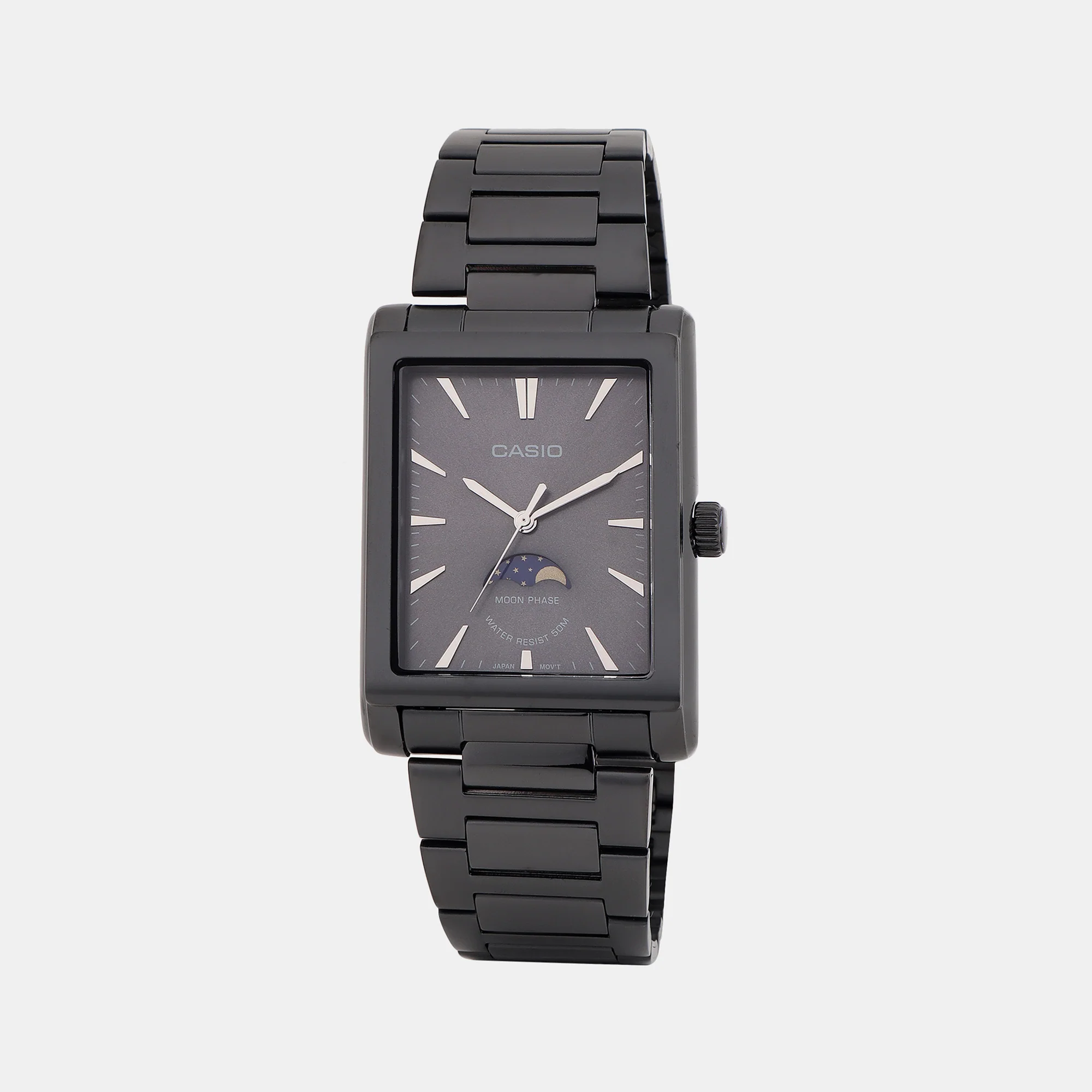 Enticer Men Quartz Black Dial Analog Stainless Steel Watch A2169
