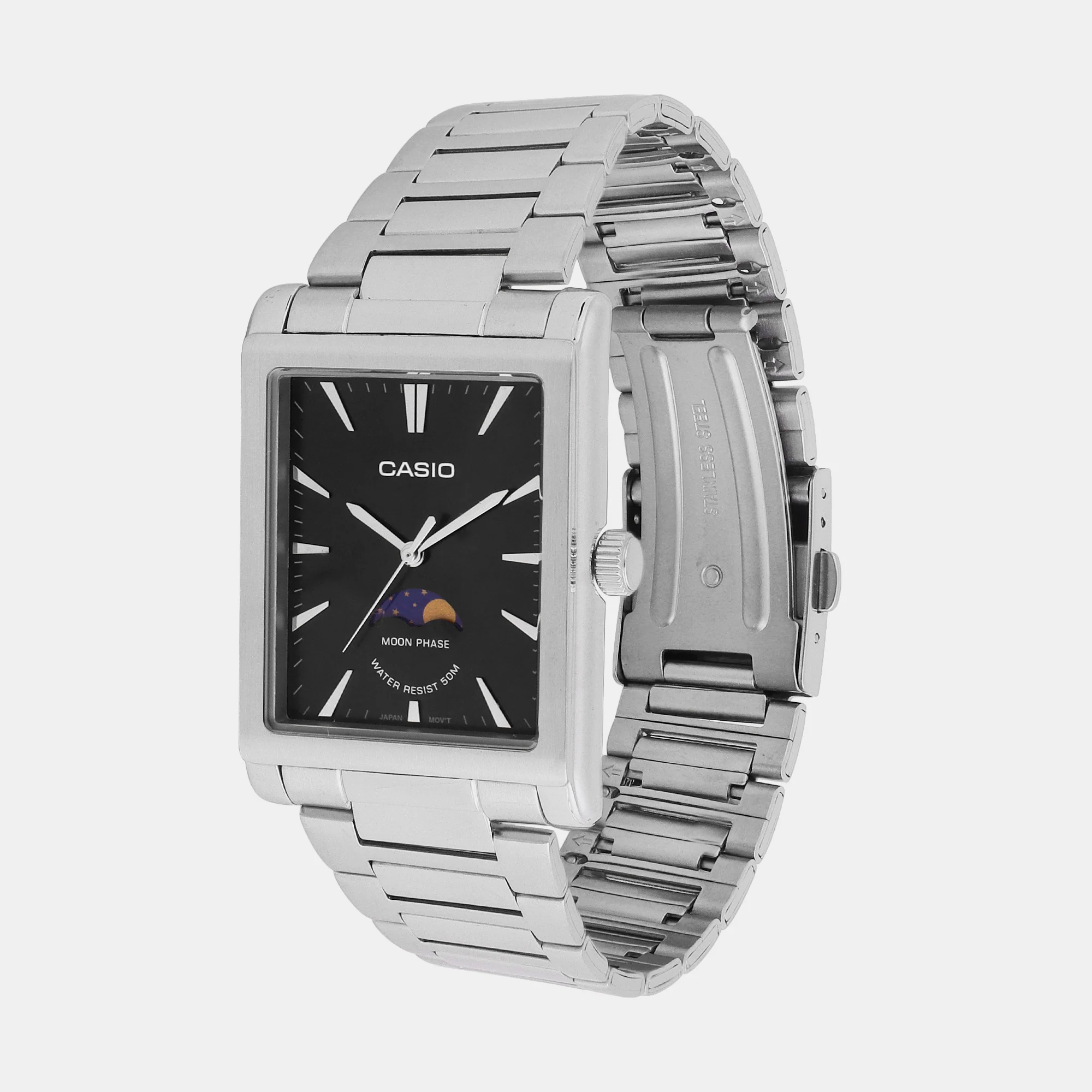 Enticer Men Quartz Black Dial Analog Stainless Steel Watch A2170 - Image 2