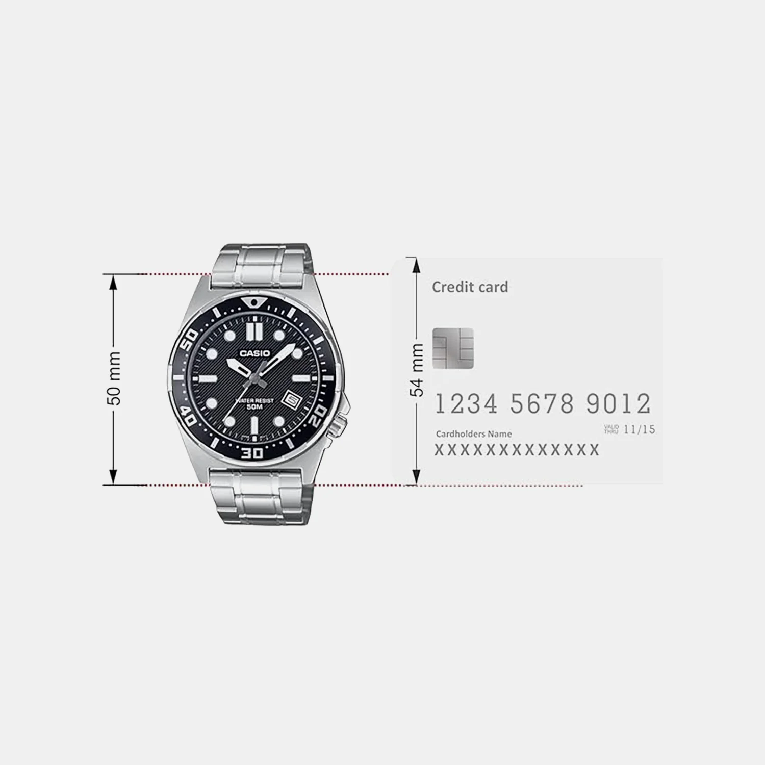 Enticer Men Quartz Black Dial Analog Stainless Steel Watch A2376 - Image 6