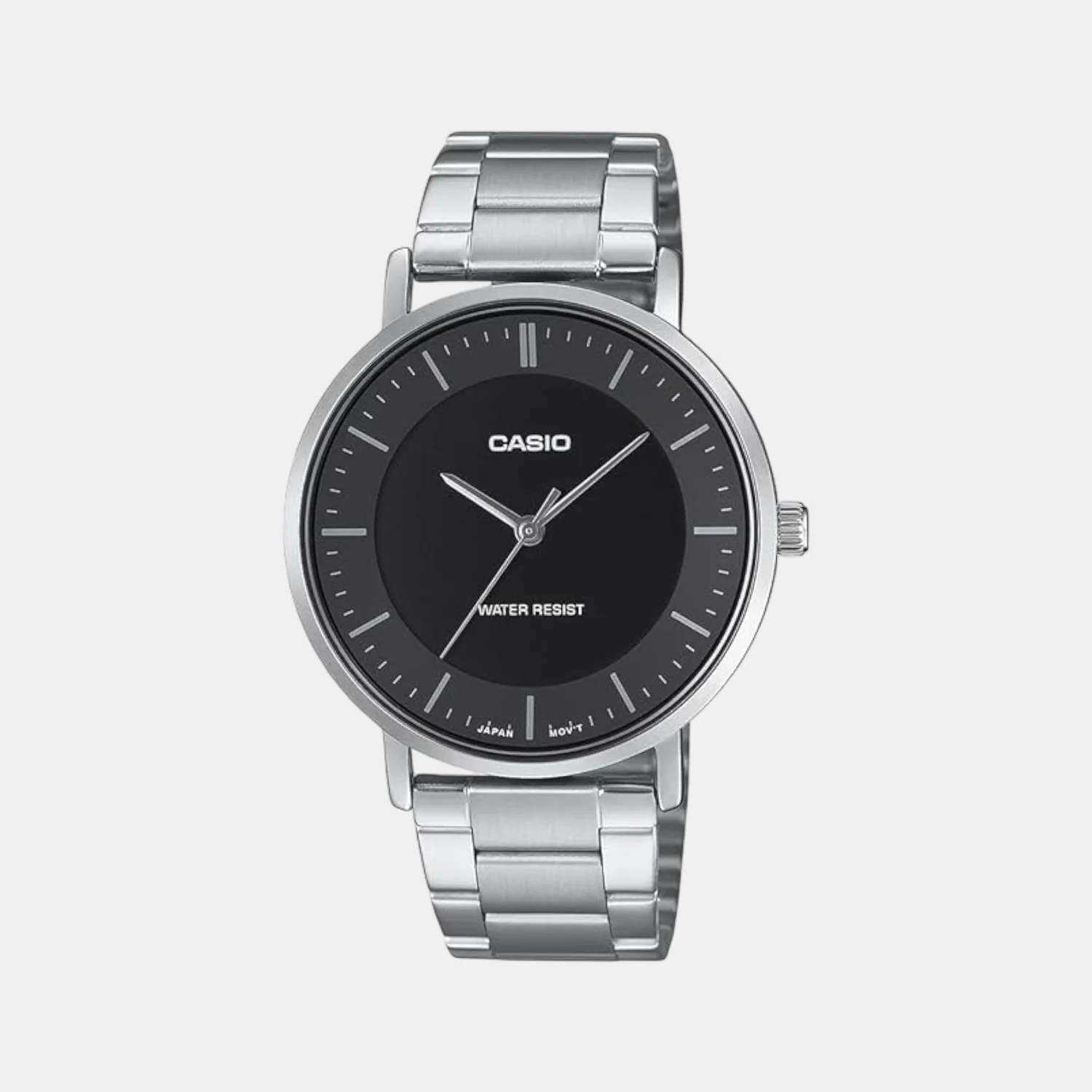 Enticer Men Quartz Black Dial Analog Stainless Steel Watch A2411