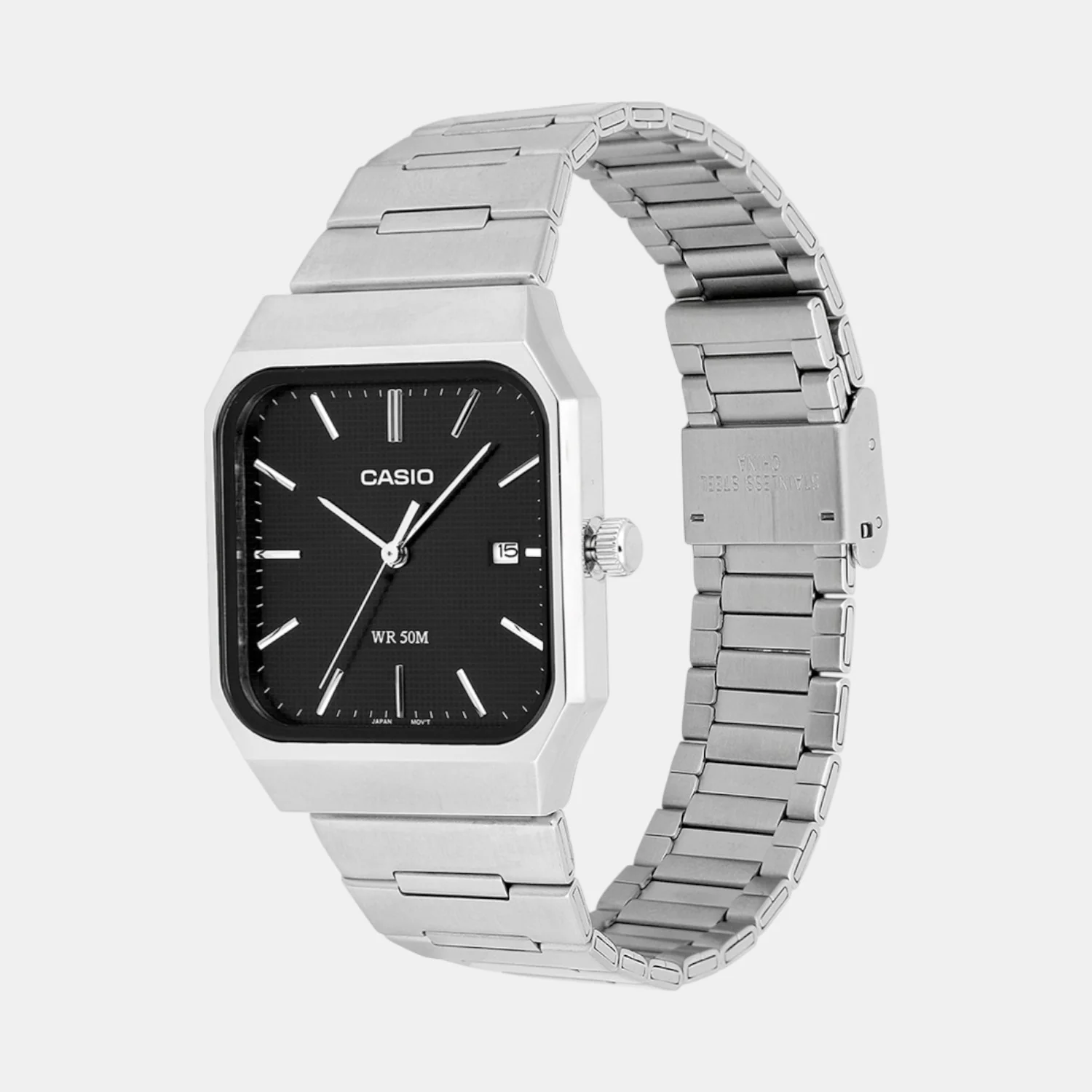 Enticer Men Quartz Black Dial Analog Stainless Steel Watch A2465 - Image 4