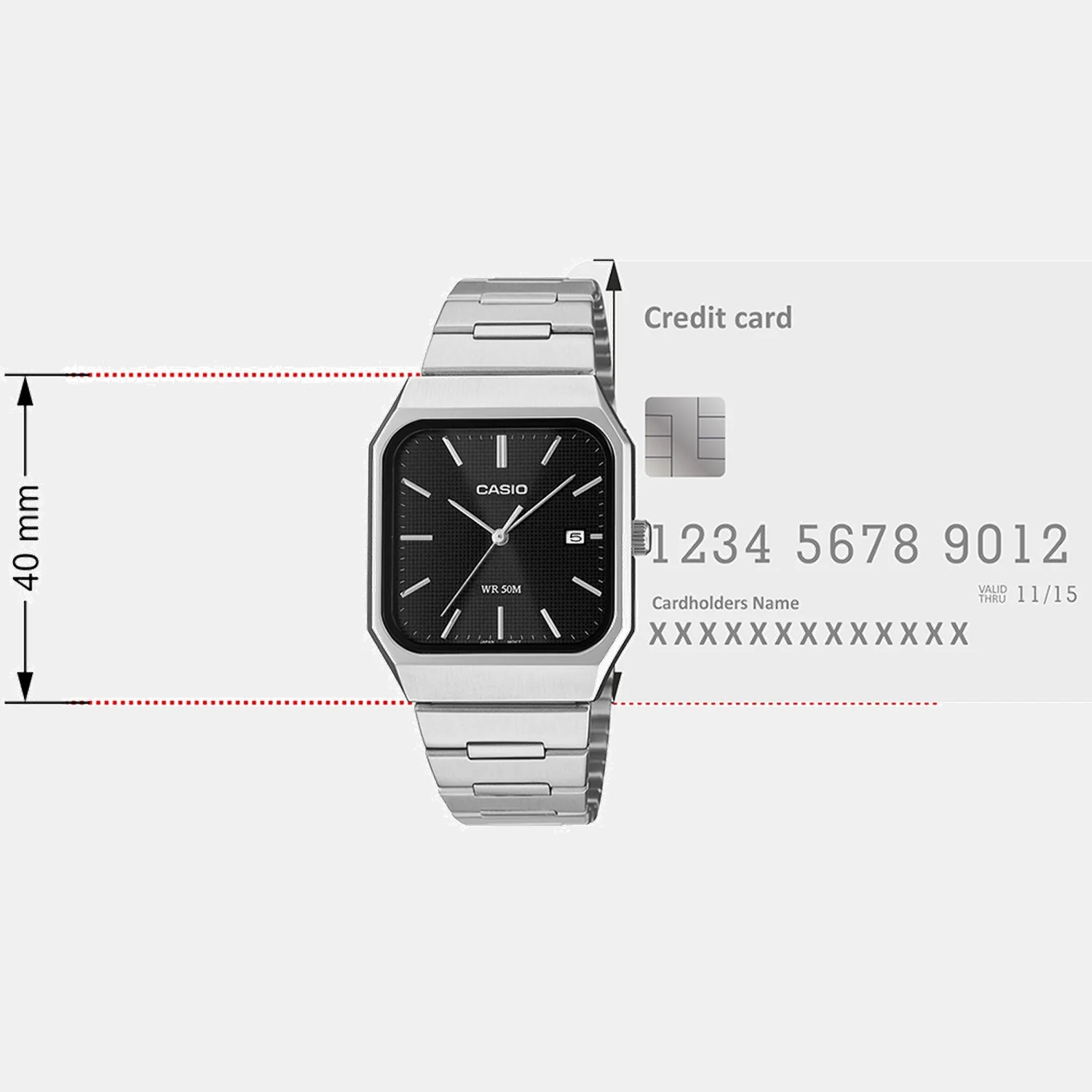 Enticer Men Quartz Black Dial Analog Stainless Steel Watch A2465 - Image 7