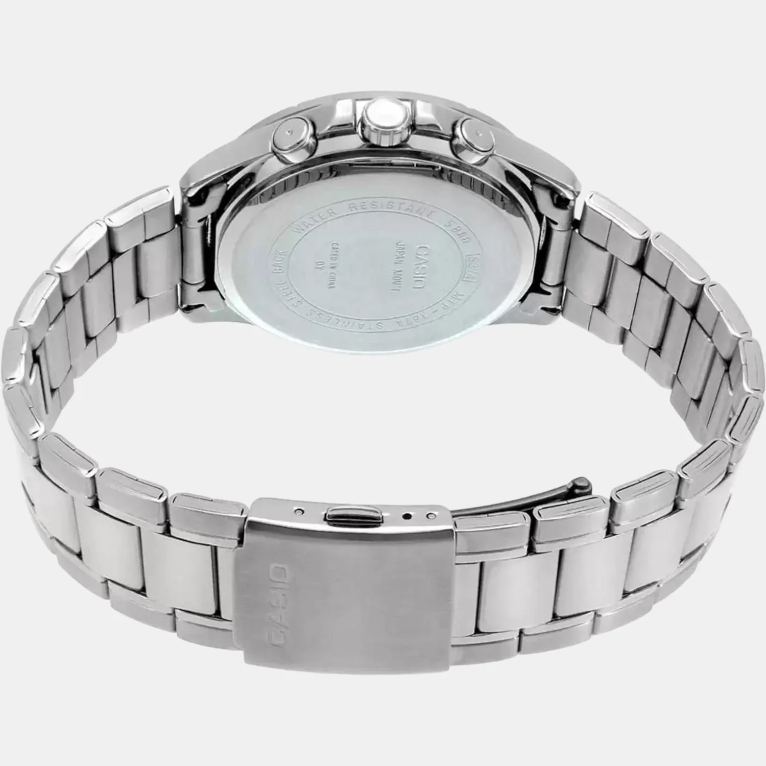 Enticer Men Quartz Black Dial Chronograph Stainless Steel Watch A1647 - Image 5
