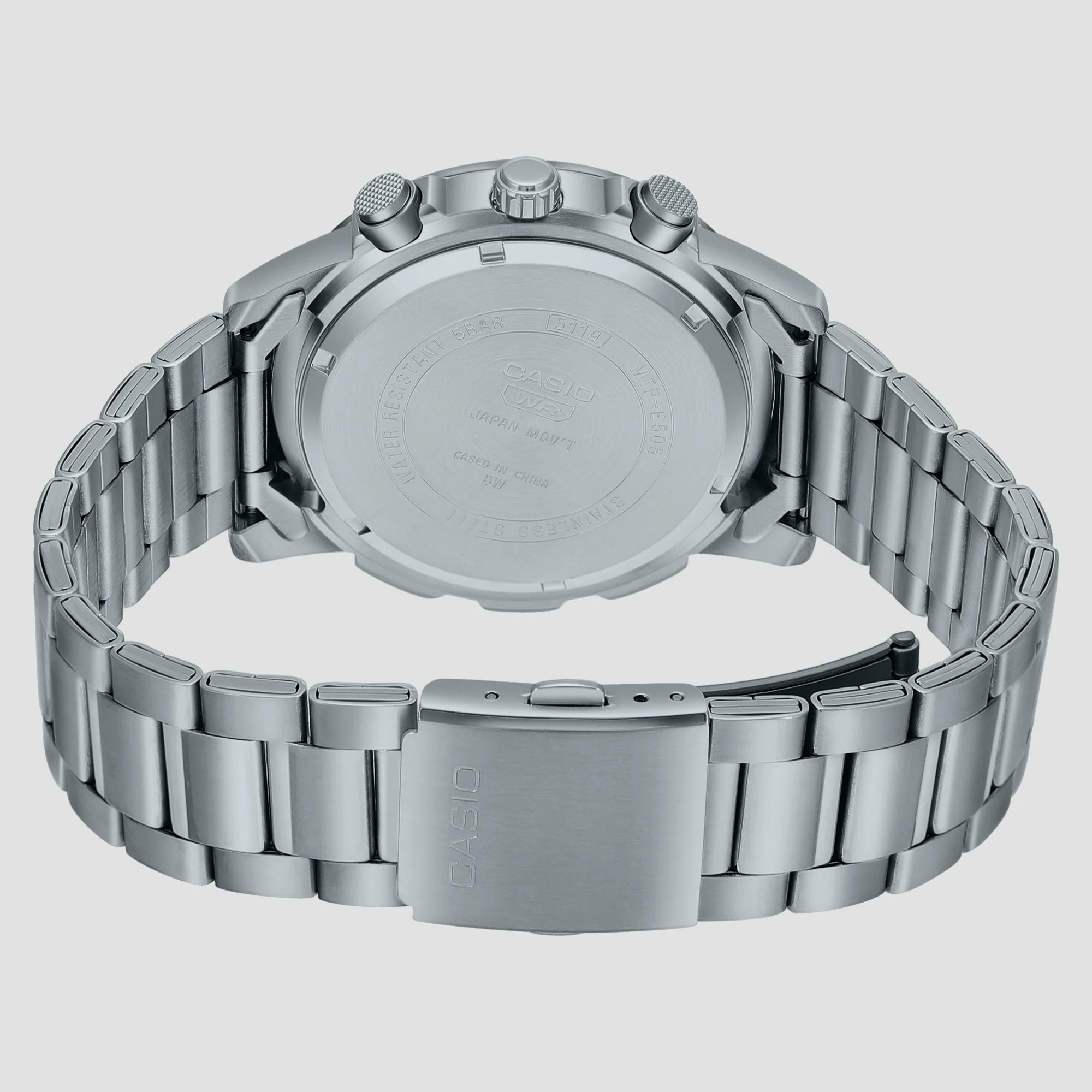 Enticer Men Quartz Black Dial Chronograph Stainless Steel Watch A1963 - Image 4