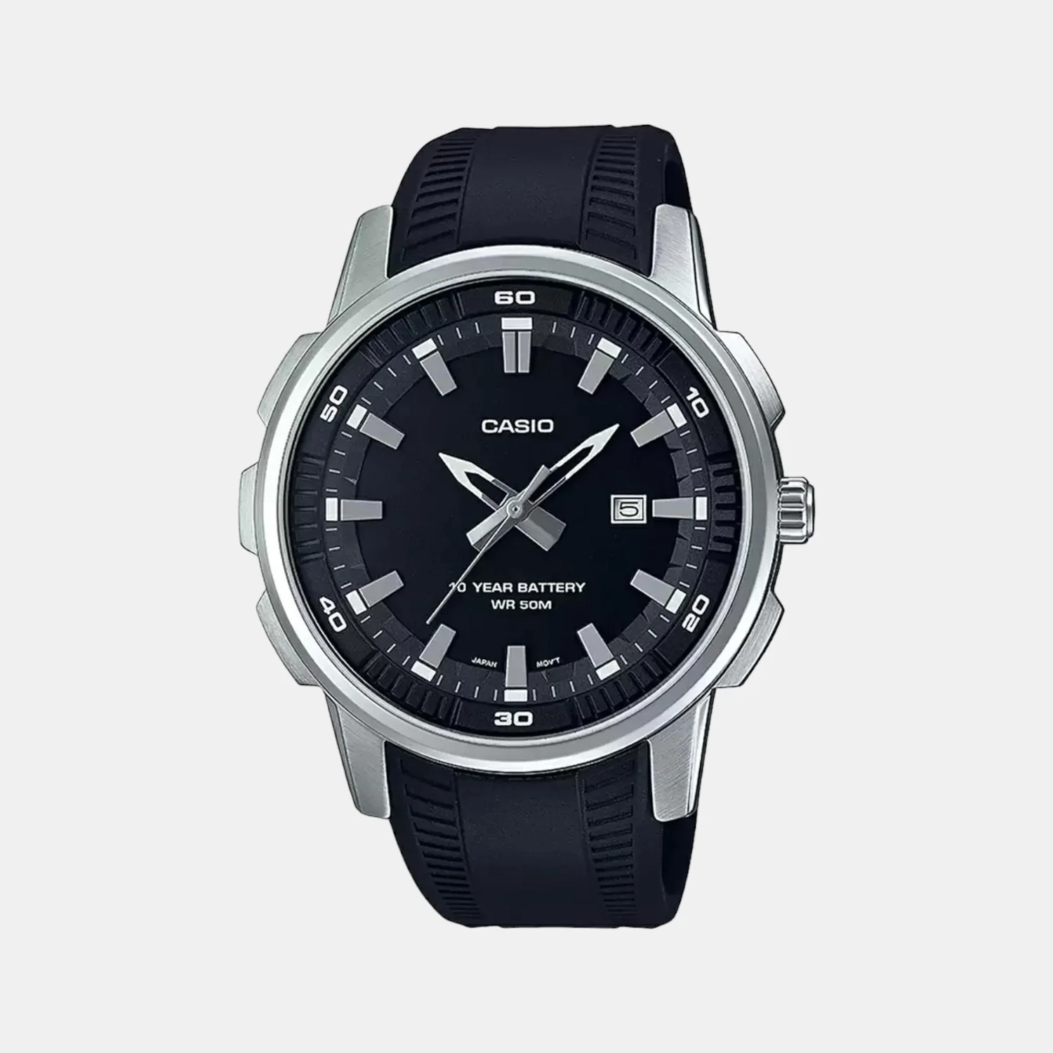 Enticer Men Quartz Black Dial Chronograph Stainless Steel Watch A1968