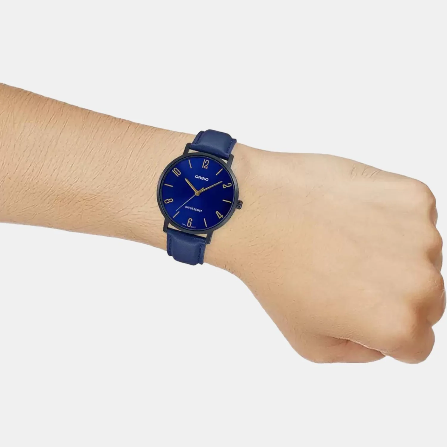 Enticer Men Quartz Blue Dial Analog Leather Watch A1977 - Image 5