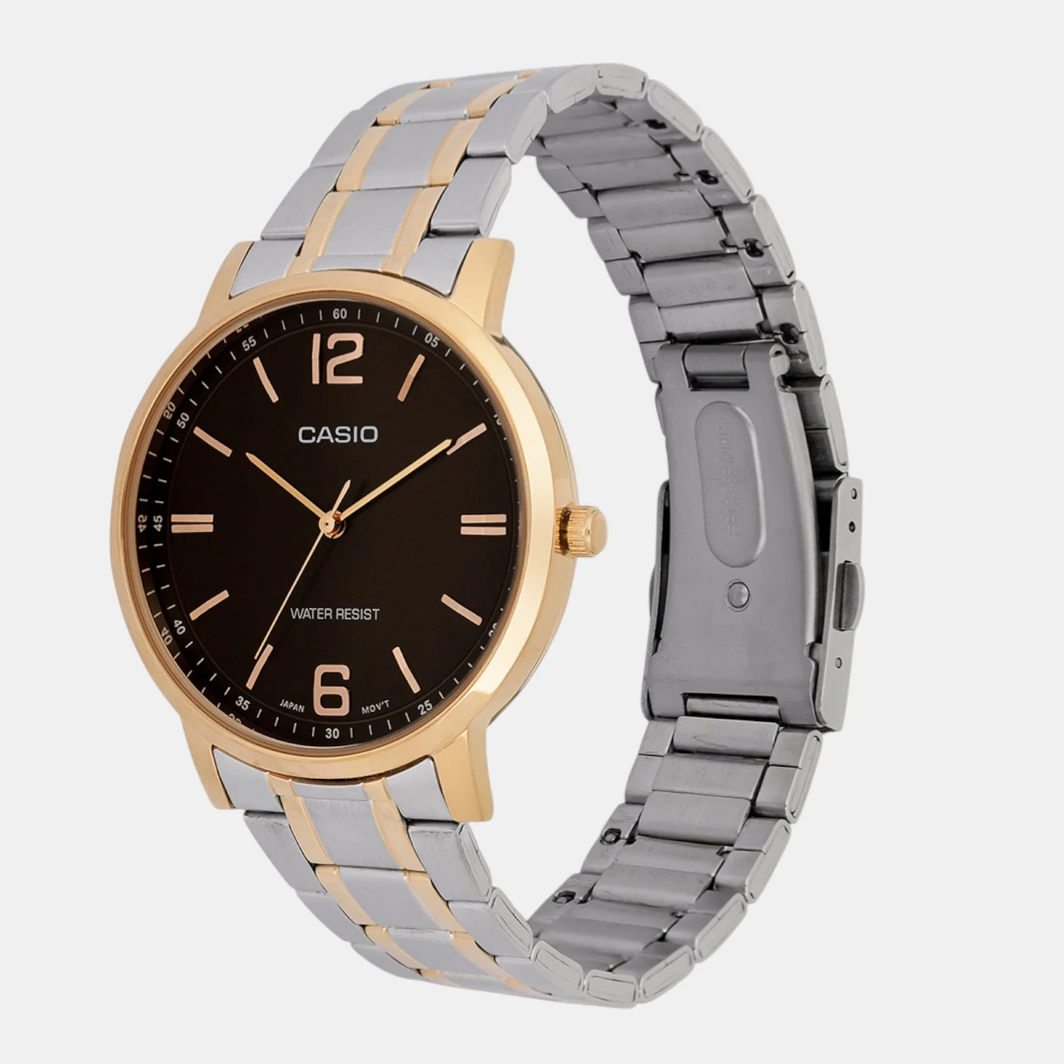 Enticer Men Quartz Brown Dial Analog Stainless Steel Watch A2435 - Image 4