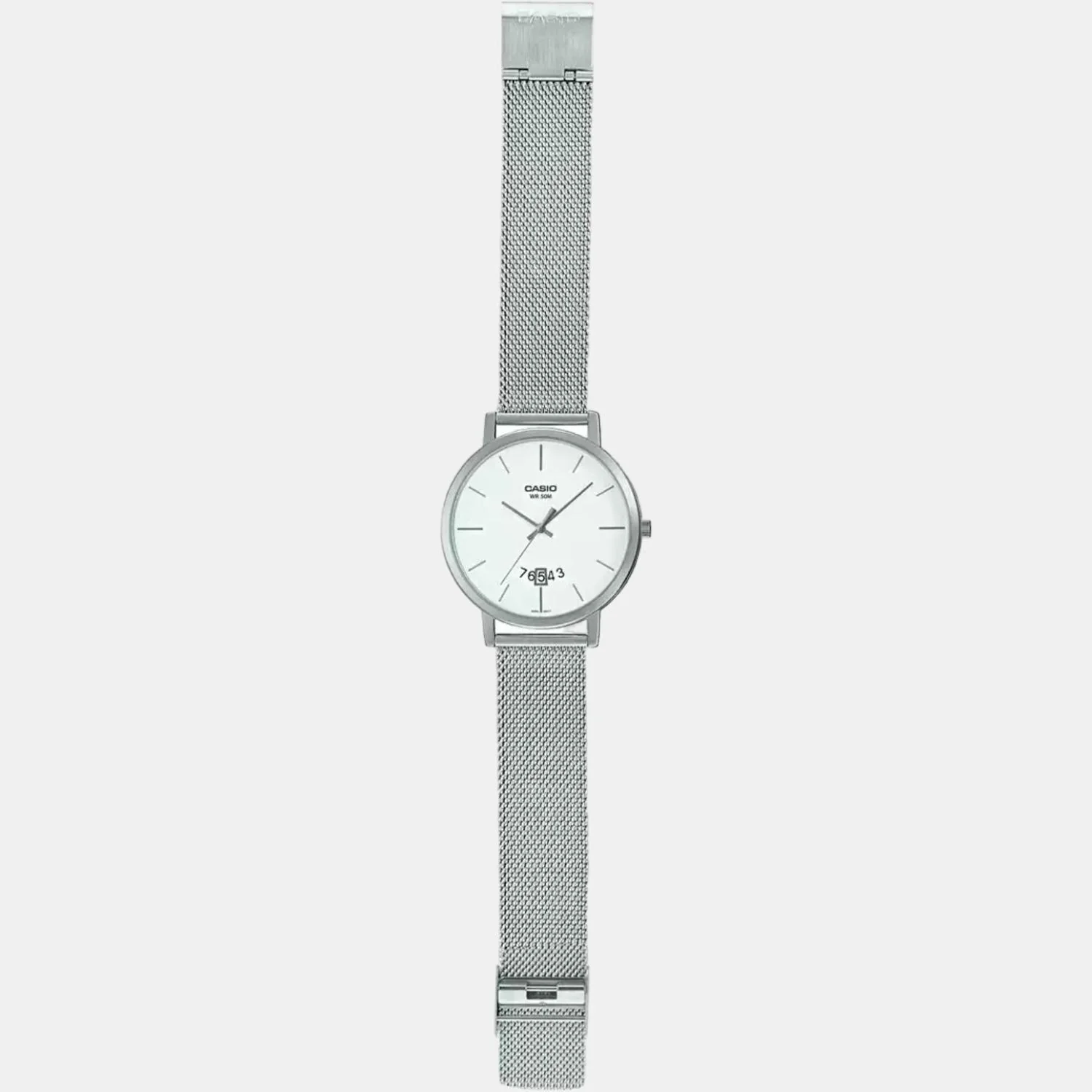Enticer Men Quartz White Dial Analog Mesh Watch A1873 - Image 6