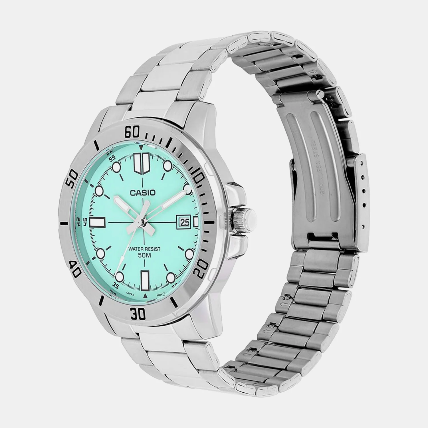Enticer Men Quartz Blue Dial Analog Stainless Steel Watch A2334 - Image 3