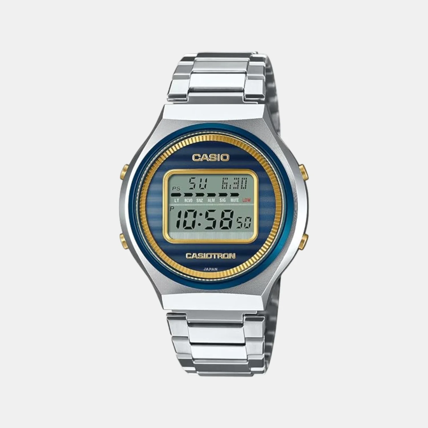 Enticer Men Quartz Blue Dial Digital Stainless Steel Watch A2341 - Image 2