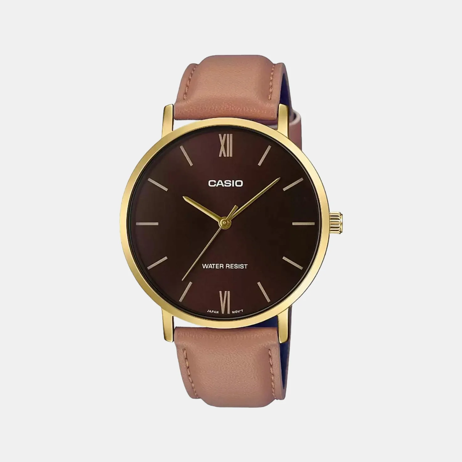 Enticer Men Quartz Brown Dial Analog Leather Watch A1783