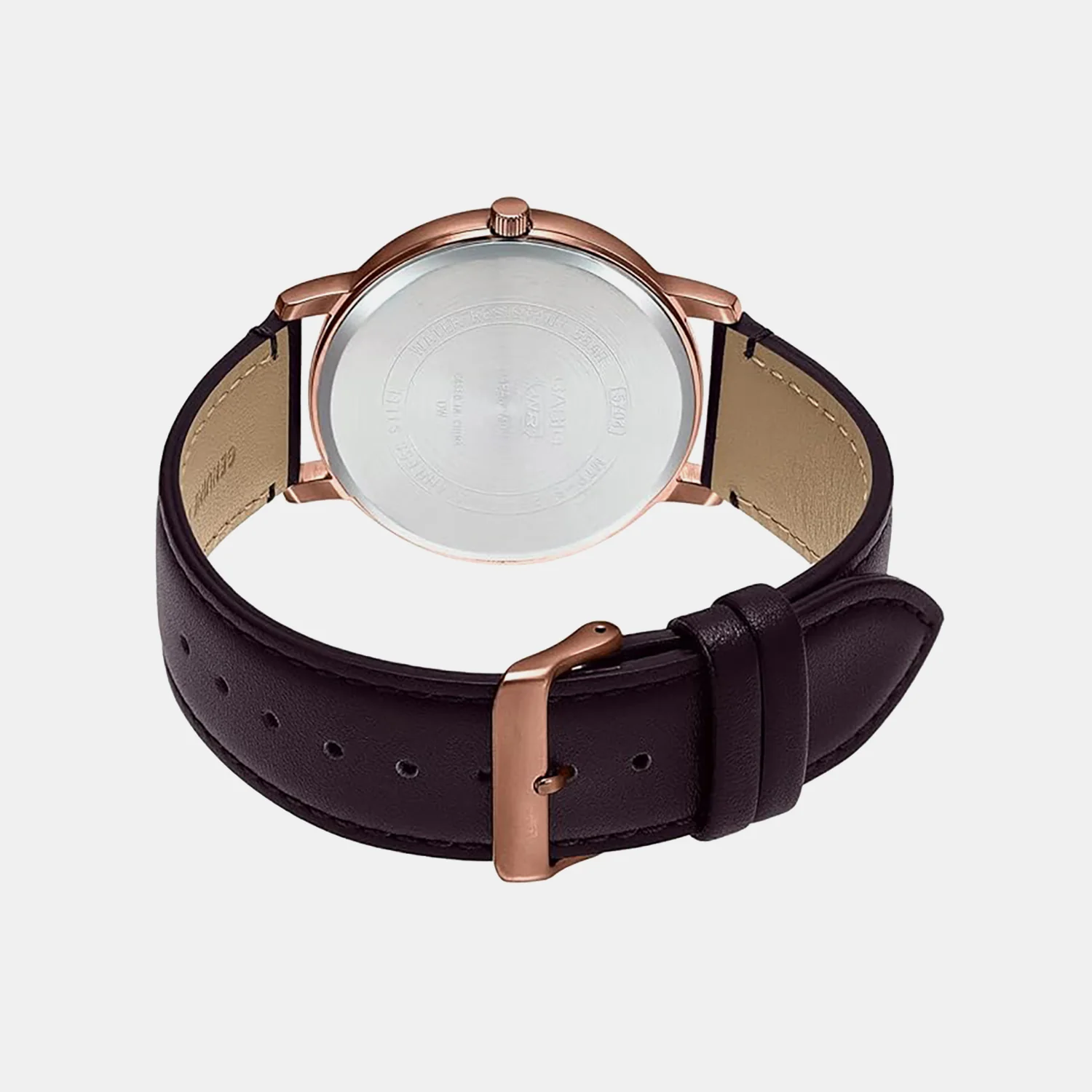 Enticer Men Quartz Brown Dial Analog Leather Watch A2045 - Image 3
