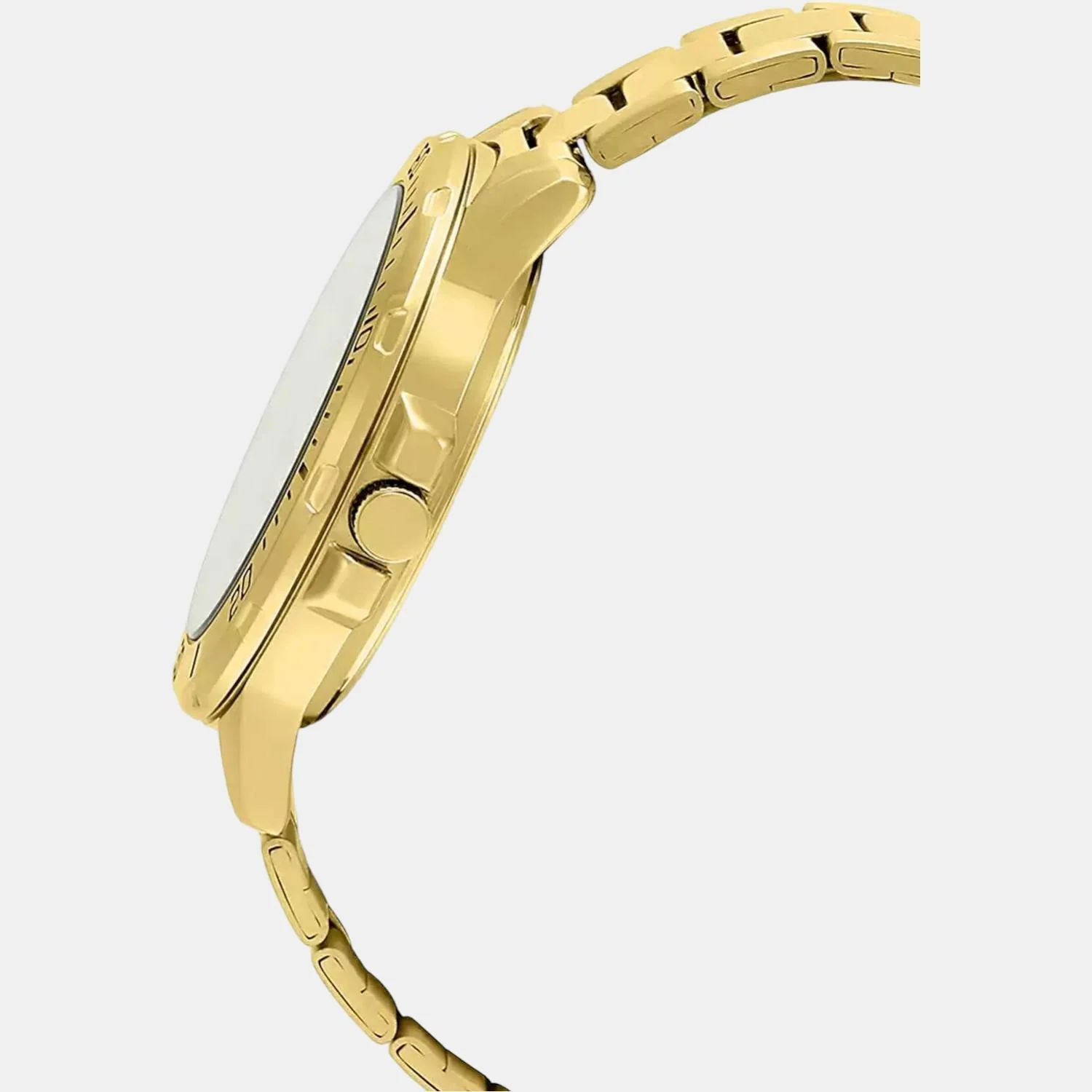 Enticer Men Quartz Gold Dial Analog Stainless Steel Watch A1368 - Image 3