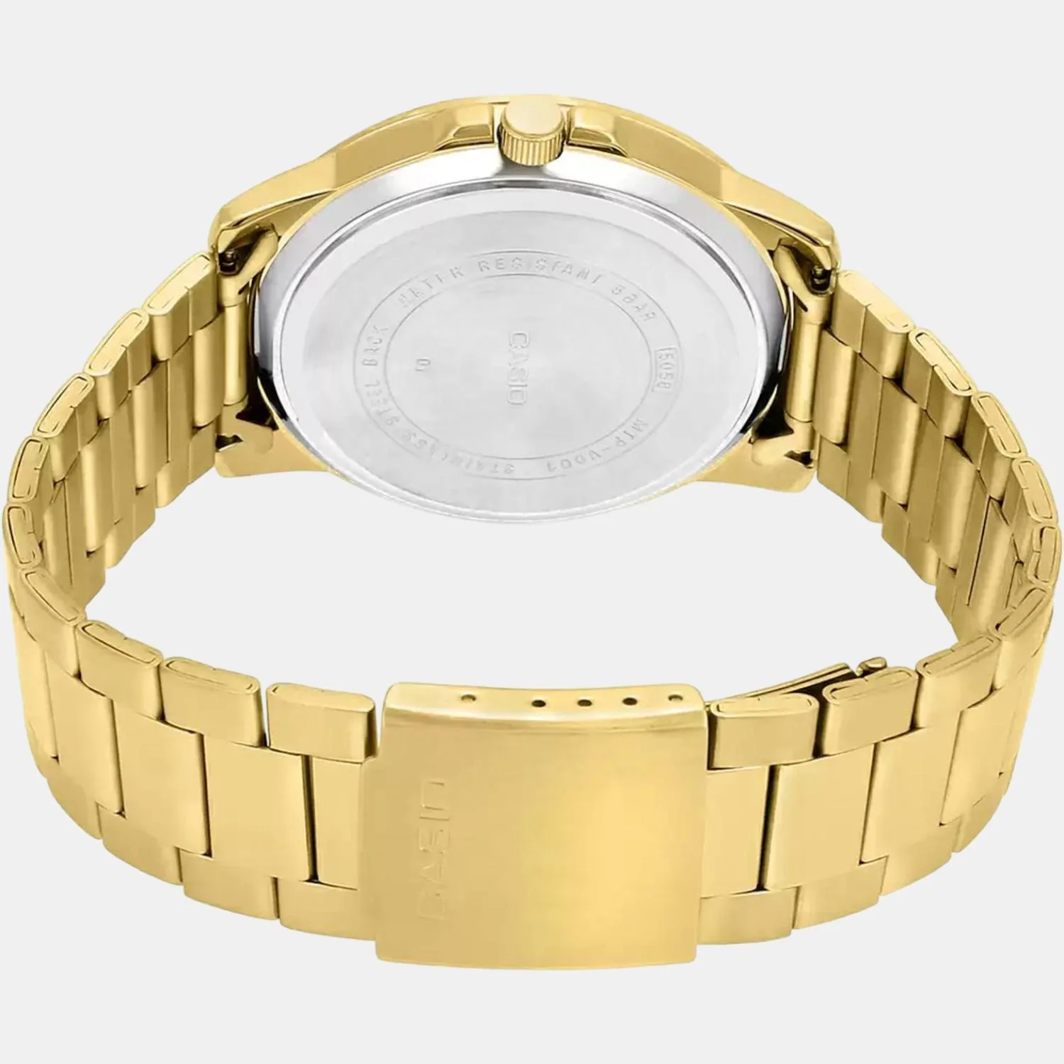 Enticer Men Quartz Gold Dial Analog Stainless Steel Watch A1368 - Image 5