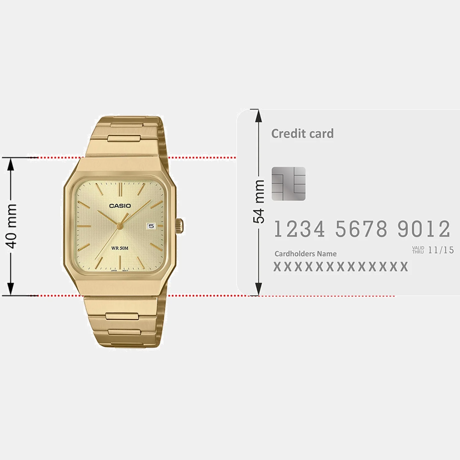 Enticer Men Quartz Gold Dial Analog Stainless Steel Watch A2470 - Image 7
