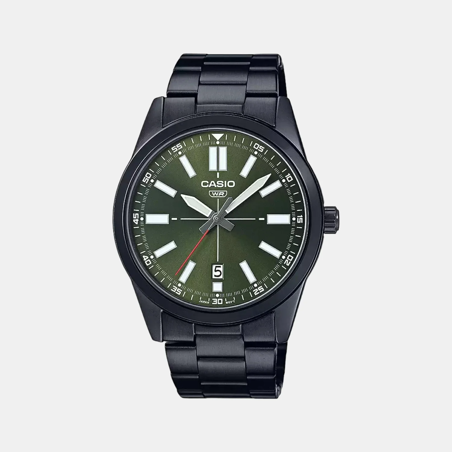 Enticer Men Quartz Green Dial Analog Stainless Steel Watch A1942