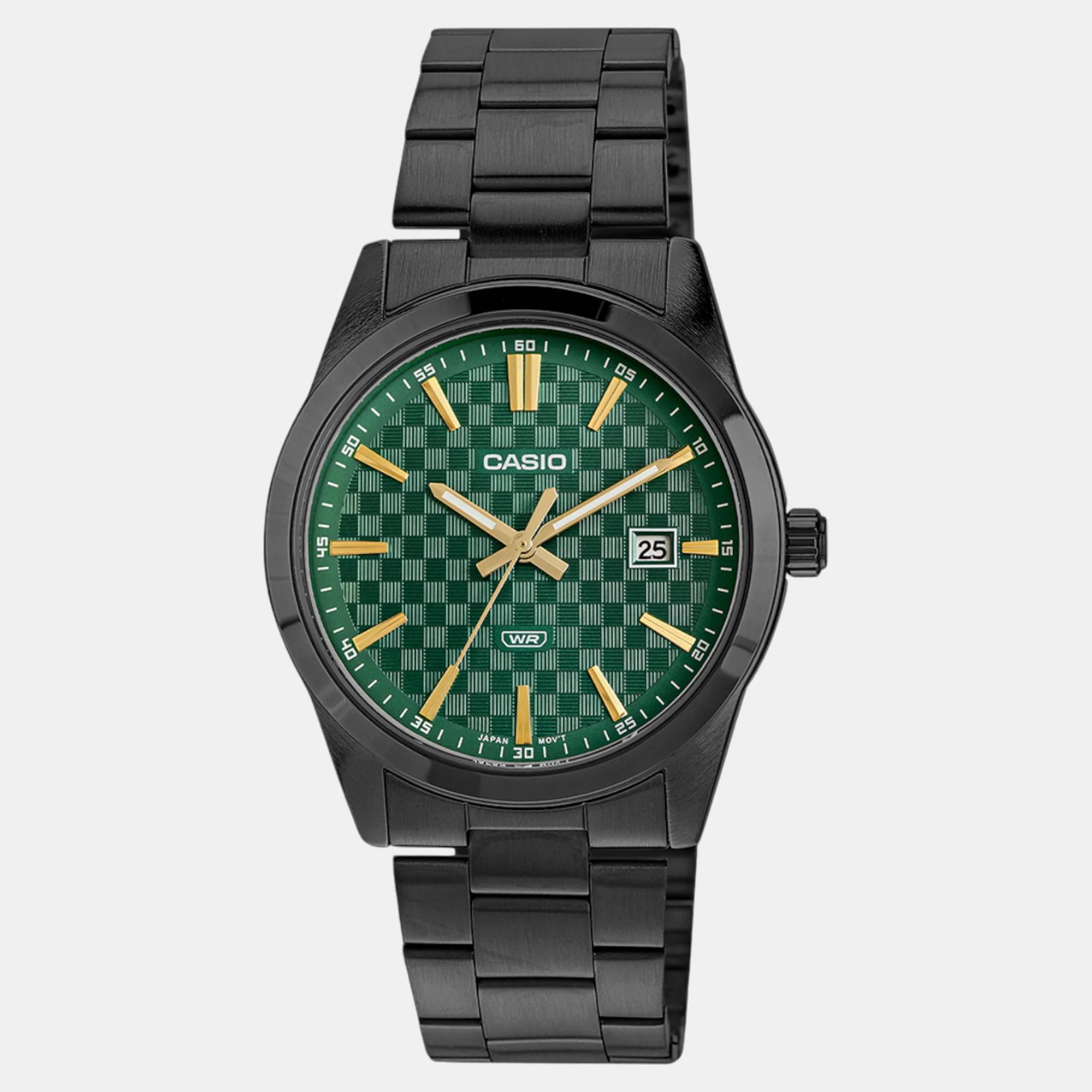 Enticer Men Quartz Green Dial Analog Stainless Steel Watch A2240 - Image 2