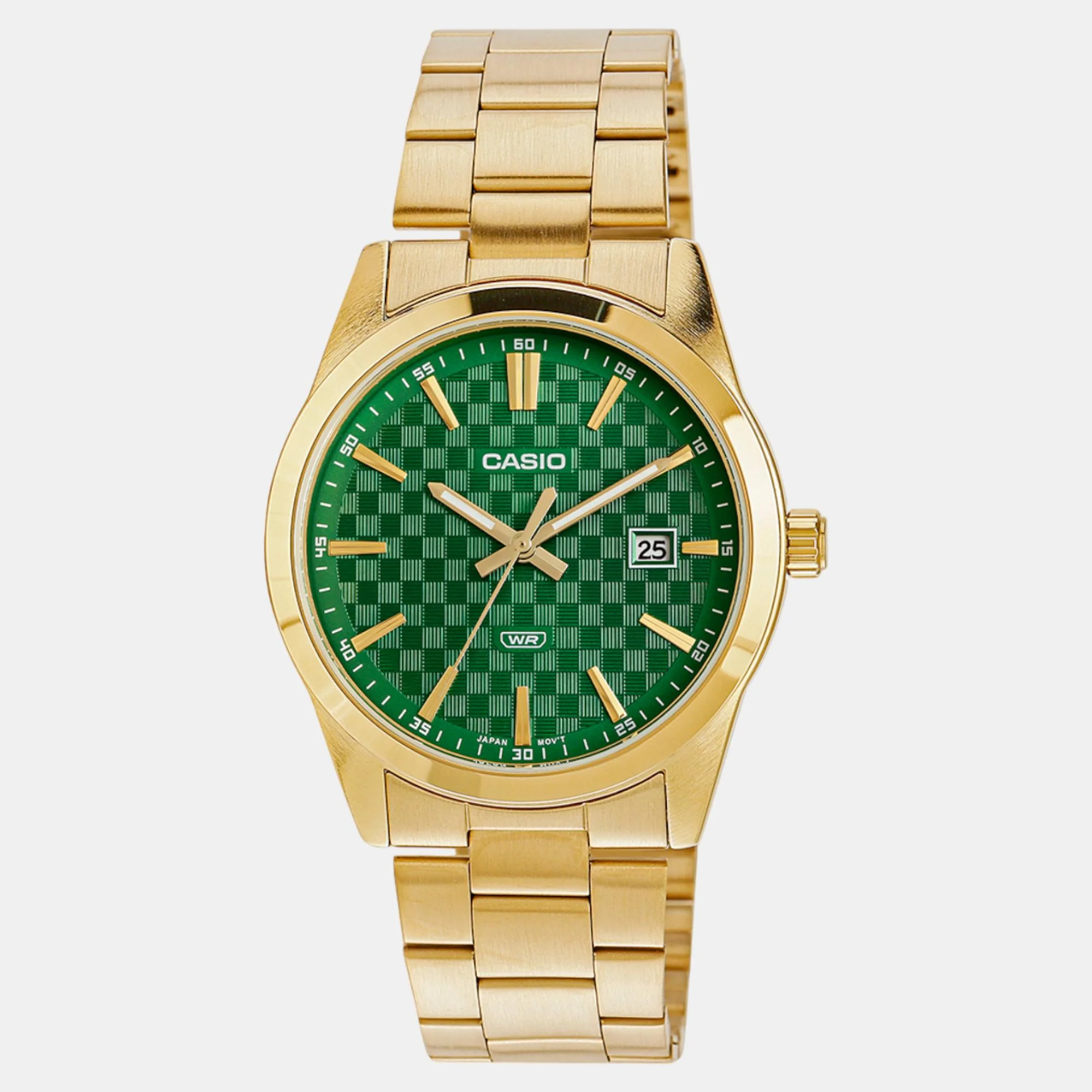 Enticer Men Quartz Green Dial Analog Stainless Steel Watch A2246 - Image 2