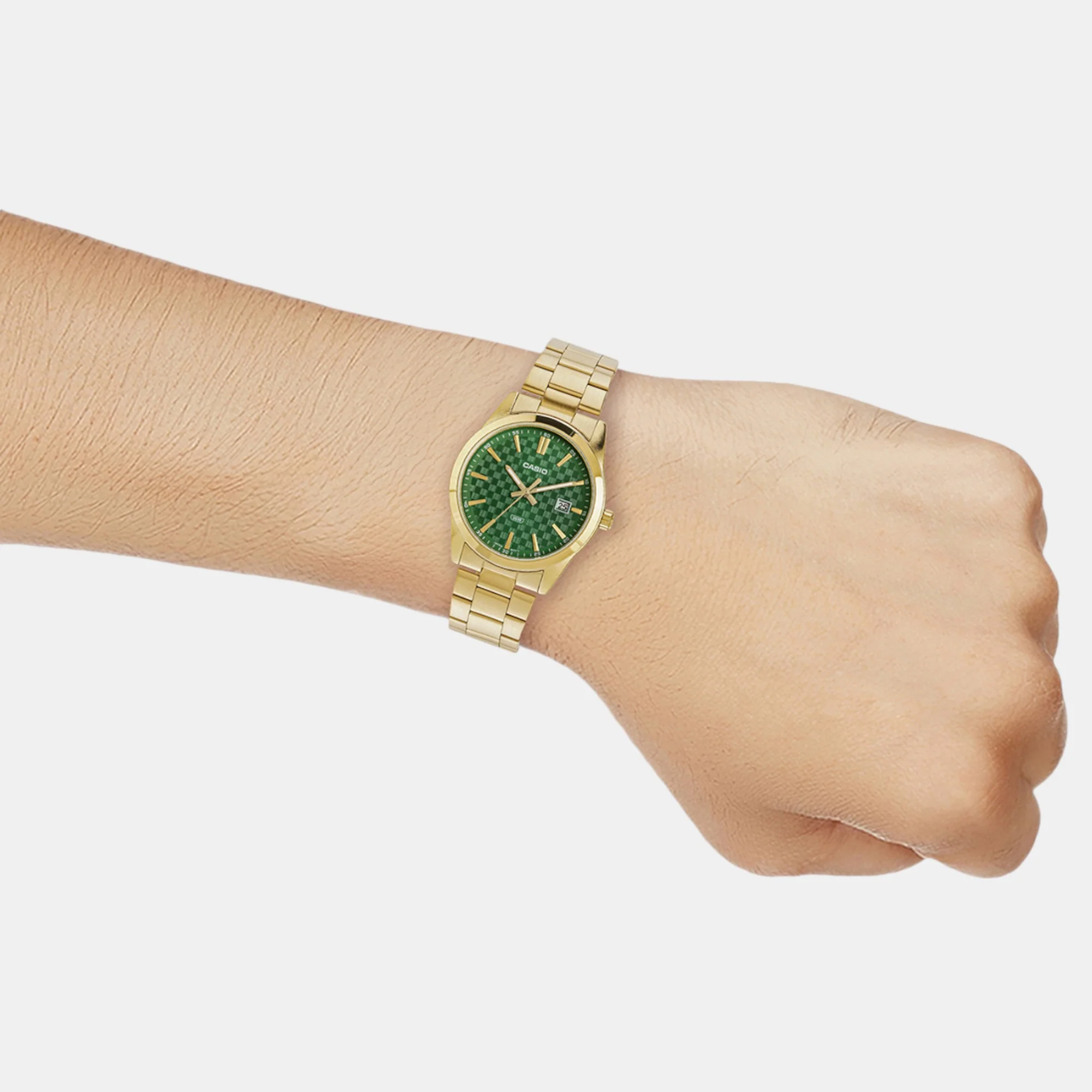 Enticer Men Quartz Green Dial Analog Stainless Steel Watch A2246 - Image 8