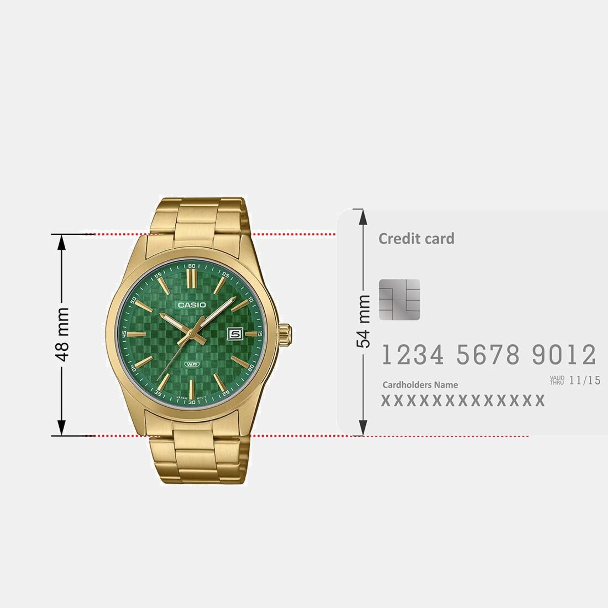 Enticer Men Quartz Green Dial Analog Stainless Steel Watch A2246 - Image 9