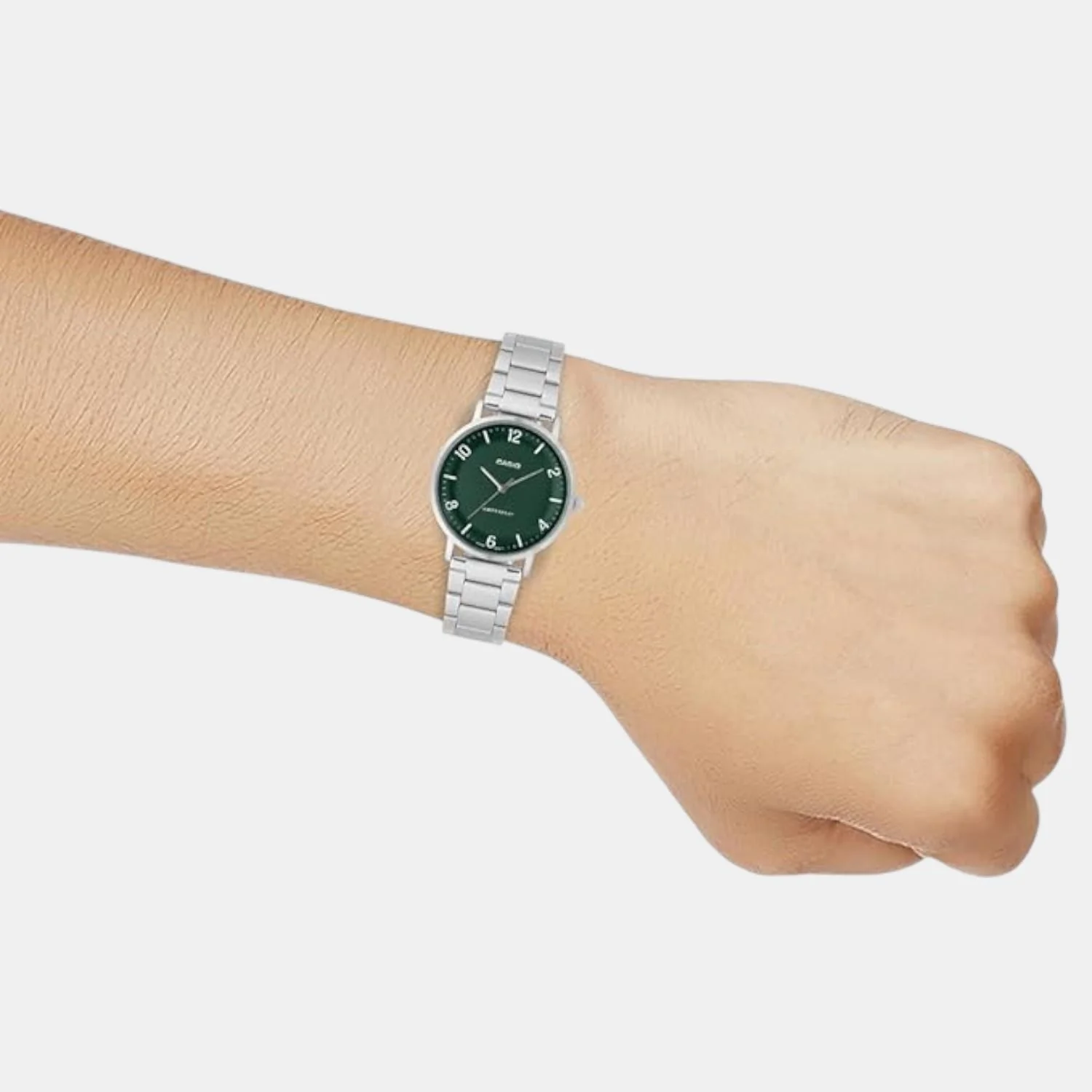 Enticer Men Quartz Green Dial Analog Stainless Steel Watch A2406 - Image 5