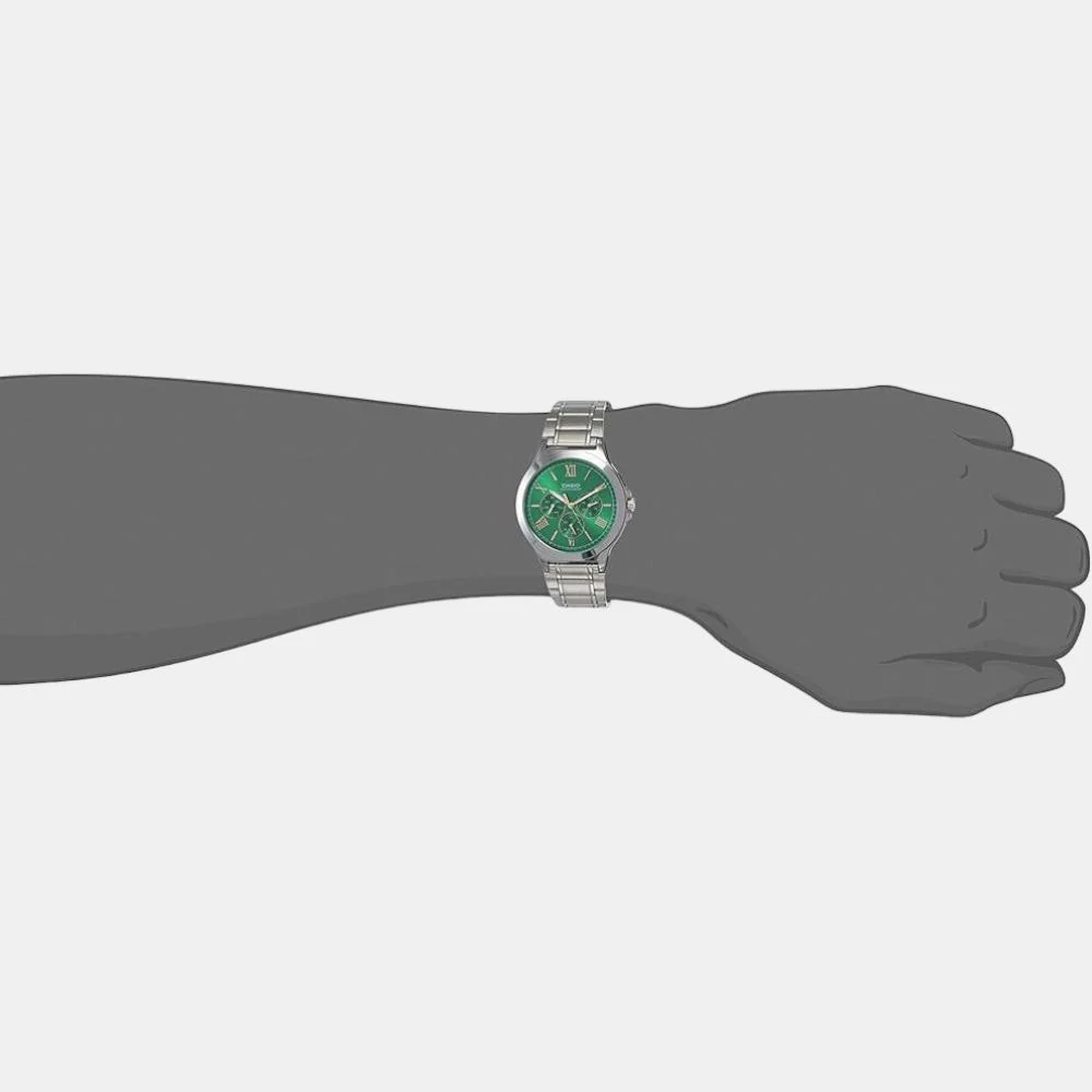 Enticer Men Quartz Green Dial Chronograph Stainless Steel Watch A1685 - Image 3
