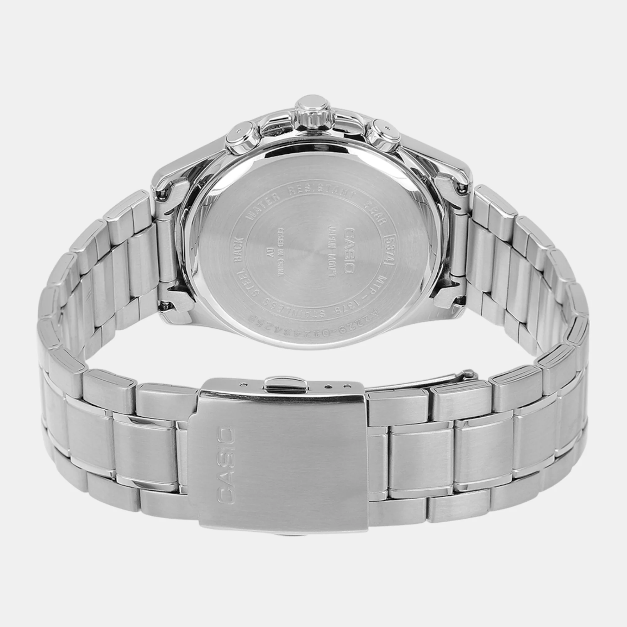 Enticer Men Quartz Light Blue Dial Chronograph Stainless Steel Watch A2229 - Image 7