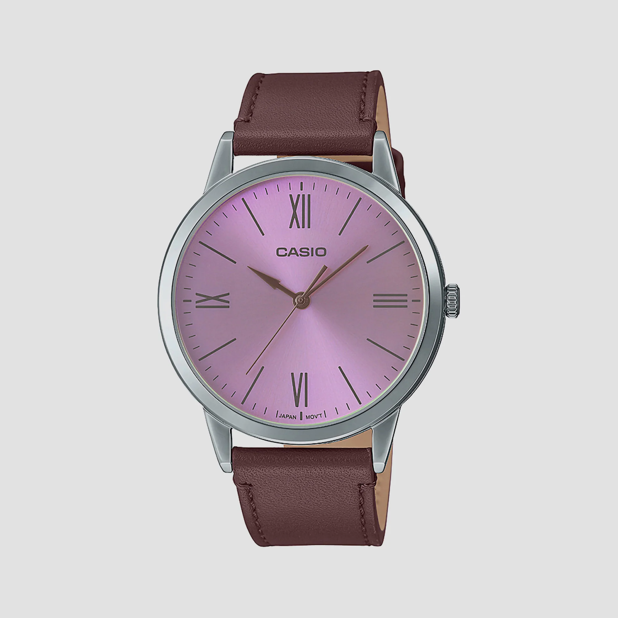 Enticer Men Quartz Purple Dial Analog Leather Watch A2012 - Image 2