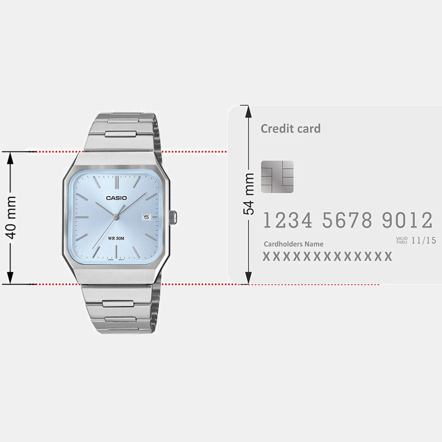Enticer Men Quartz Sky Blue Dial Analog Stainless Steel Watch A2467 - Image 8