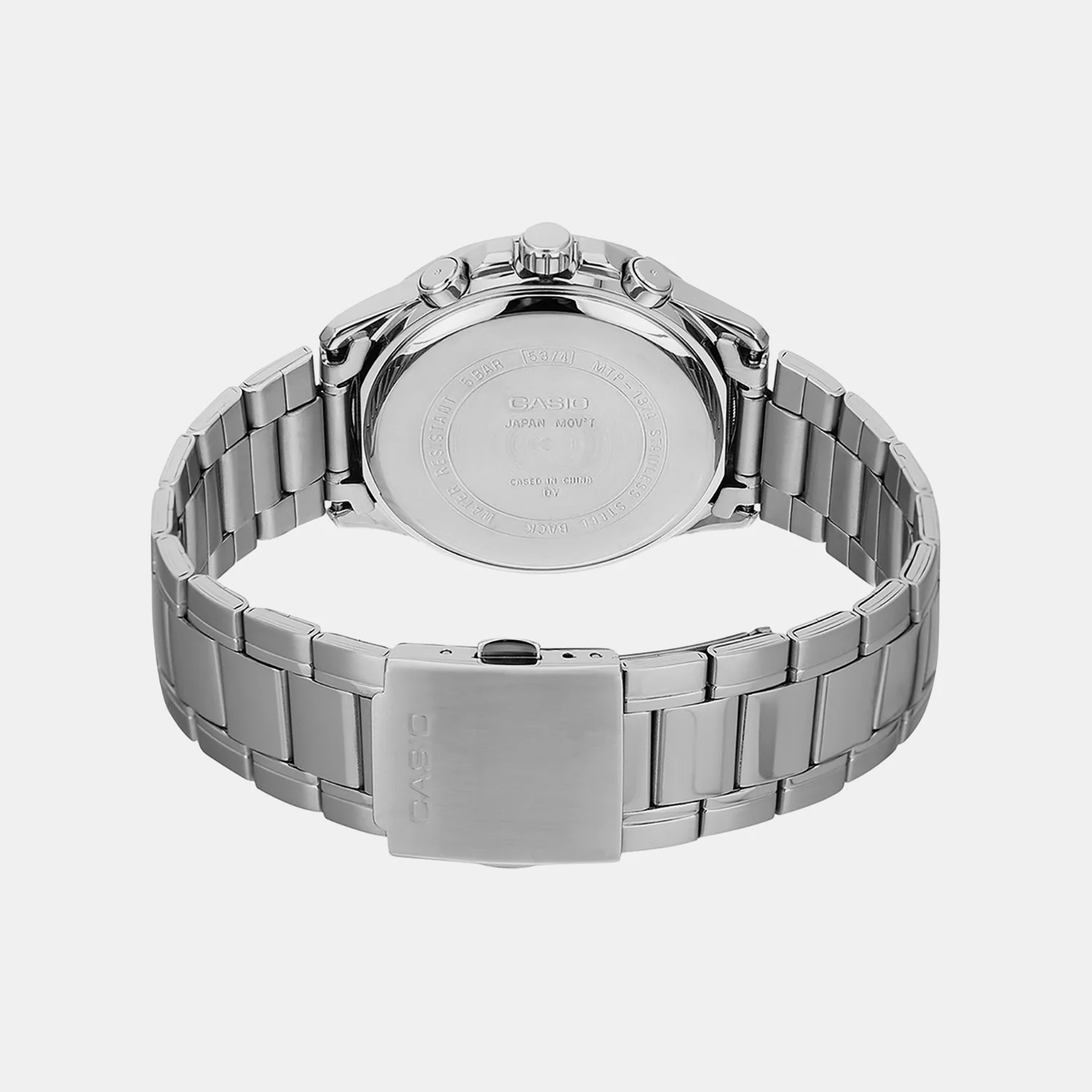 Enticer Men Quartz White & Blue Dial Multi-Function Stainless Steel Watch A2348 - Image 3