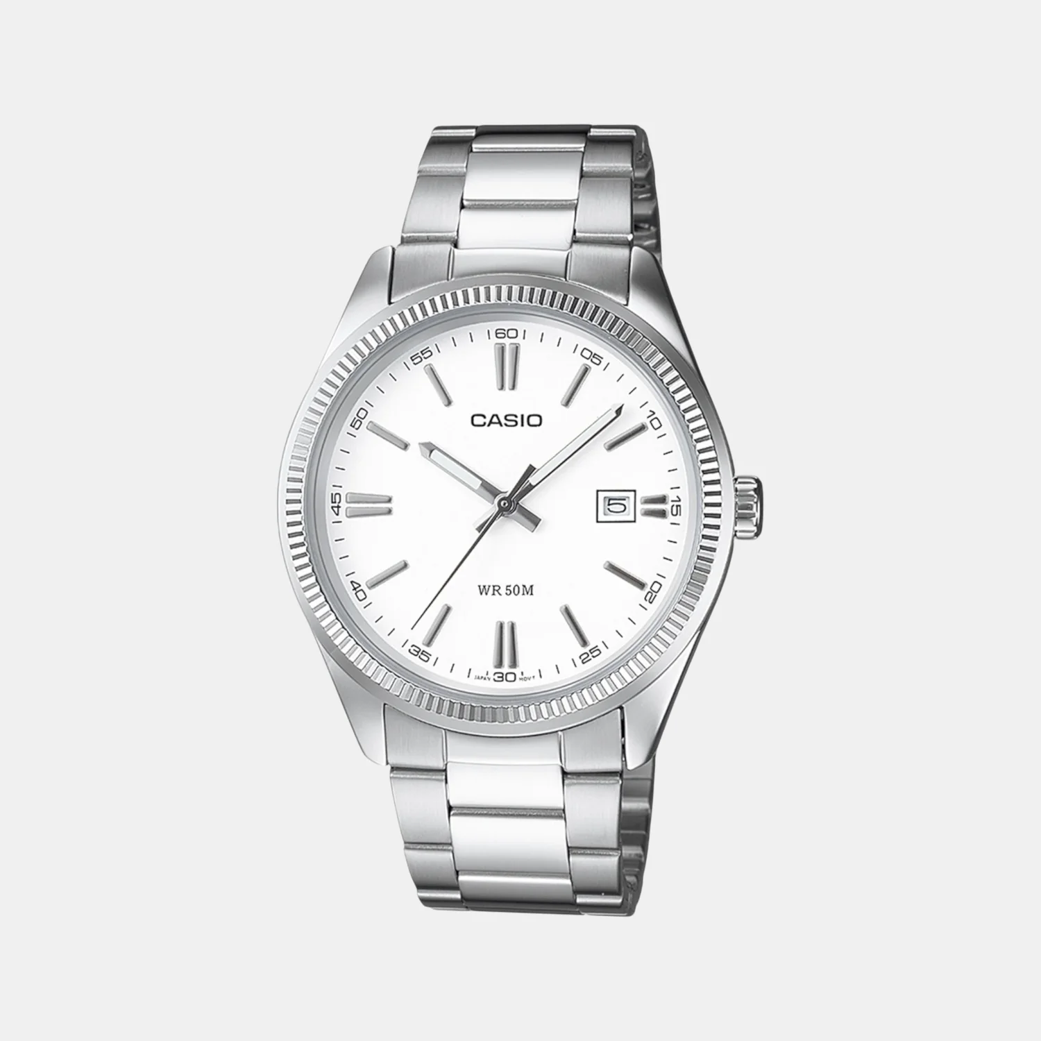 Enticer Men Quartz White Dial Analog Stainless Steel Watch A1539