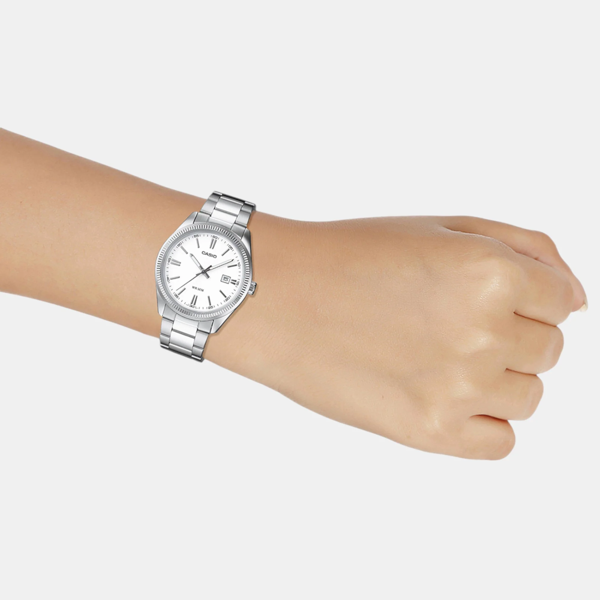 Enticer Men Quartz White Dial Analog Stainless Steel Watch A1539 - Image 7