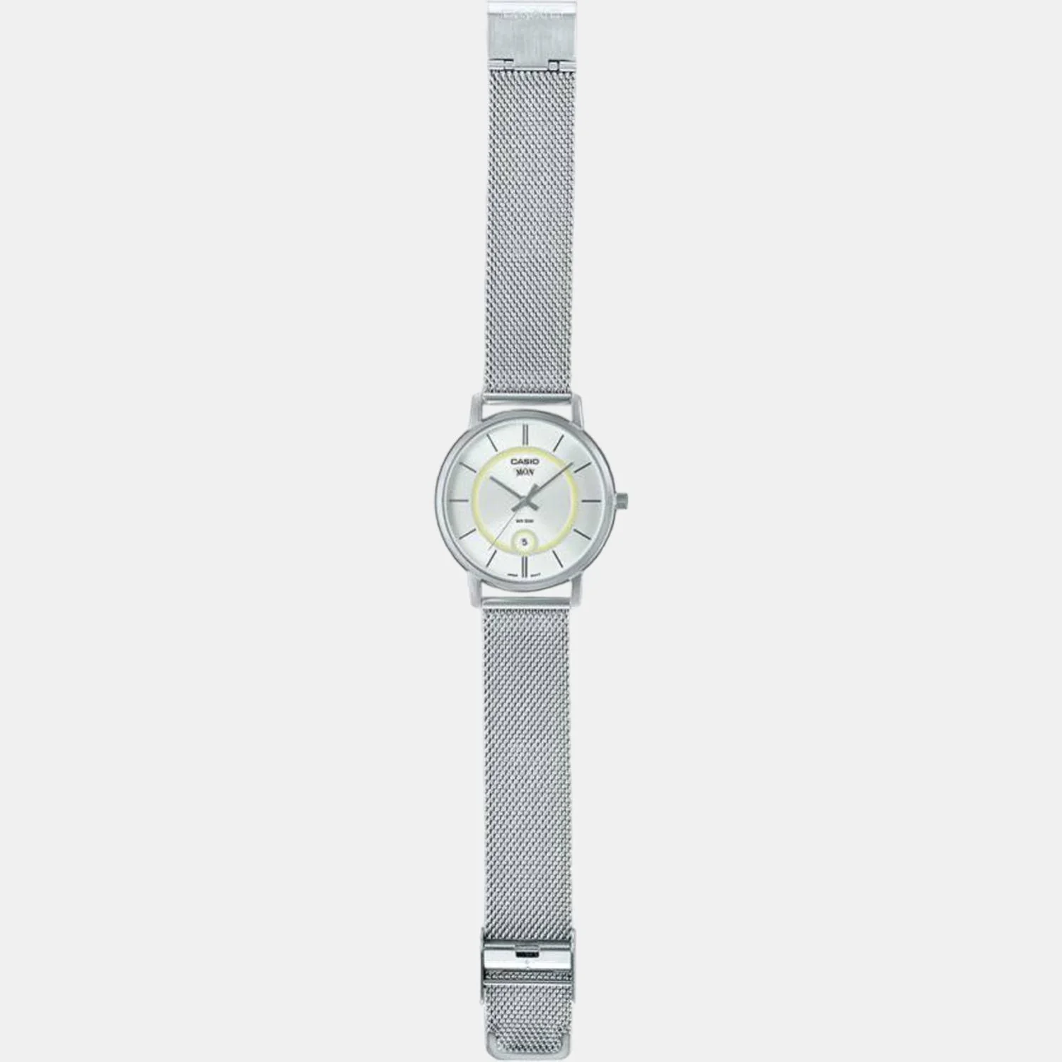 Enticer Men Quartz White Dial Analog Mesh Watch A2050 - Image 4