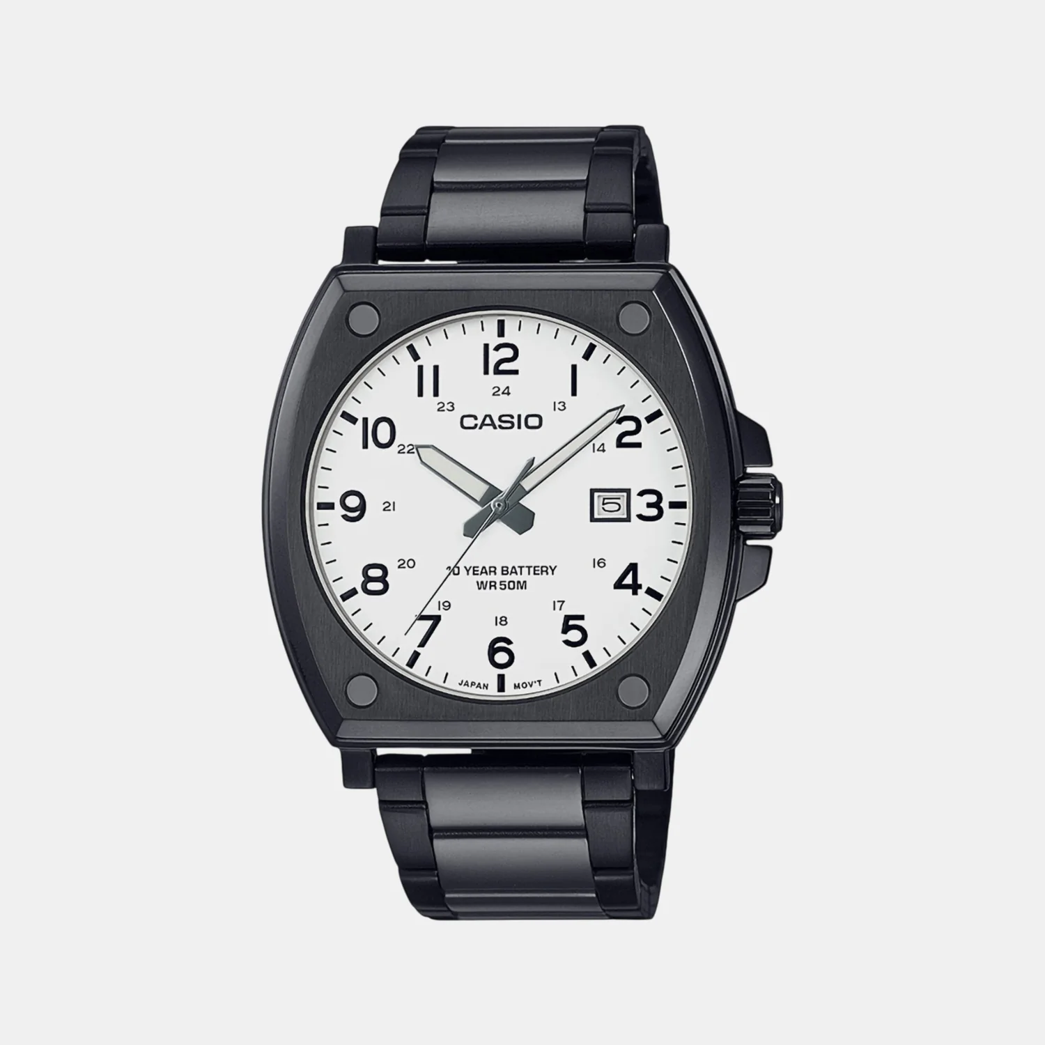 Enticer Men Quartz White Dial Analog Stainless Steel Watch A2119