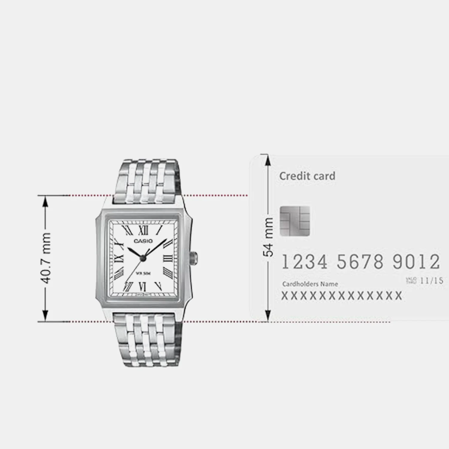 Enticer Men Quartz White Dial Analog Stainless Steel Watch MTP-B190D-7BVDF A2472 - Image 6
