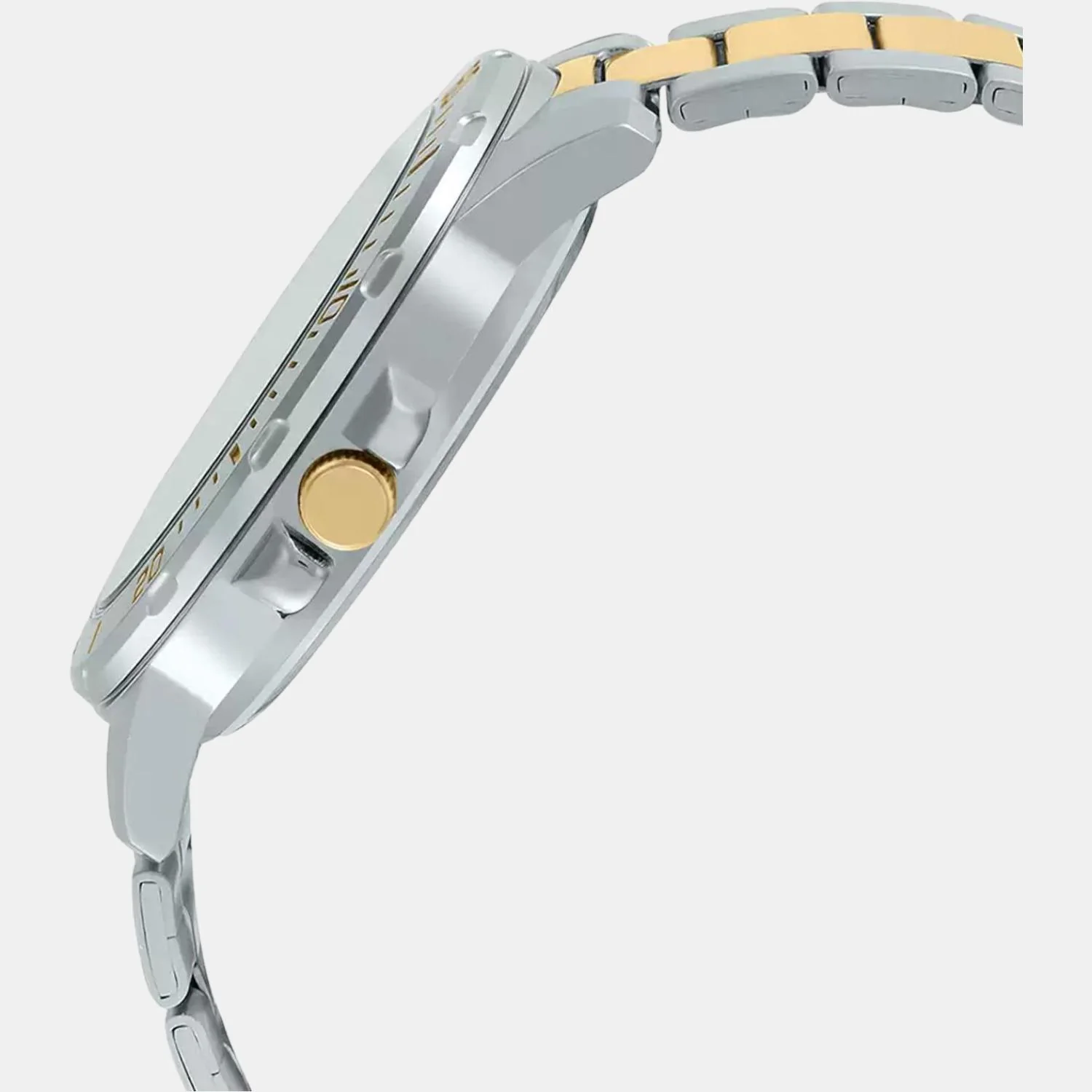 Enticer Men Quartz Yellow Dial Analog Stainless Steel Watch A1736 - Image 3