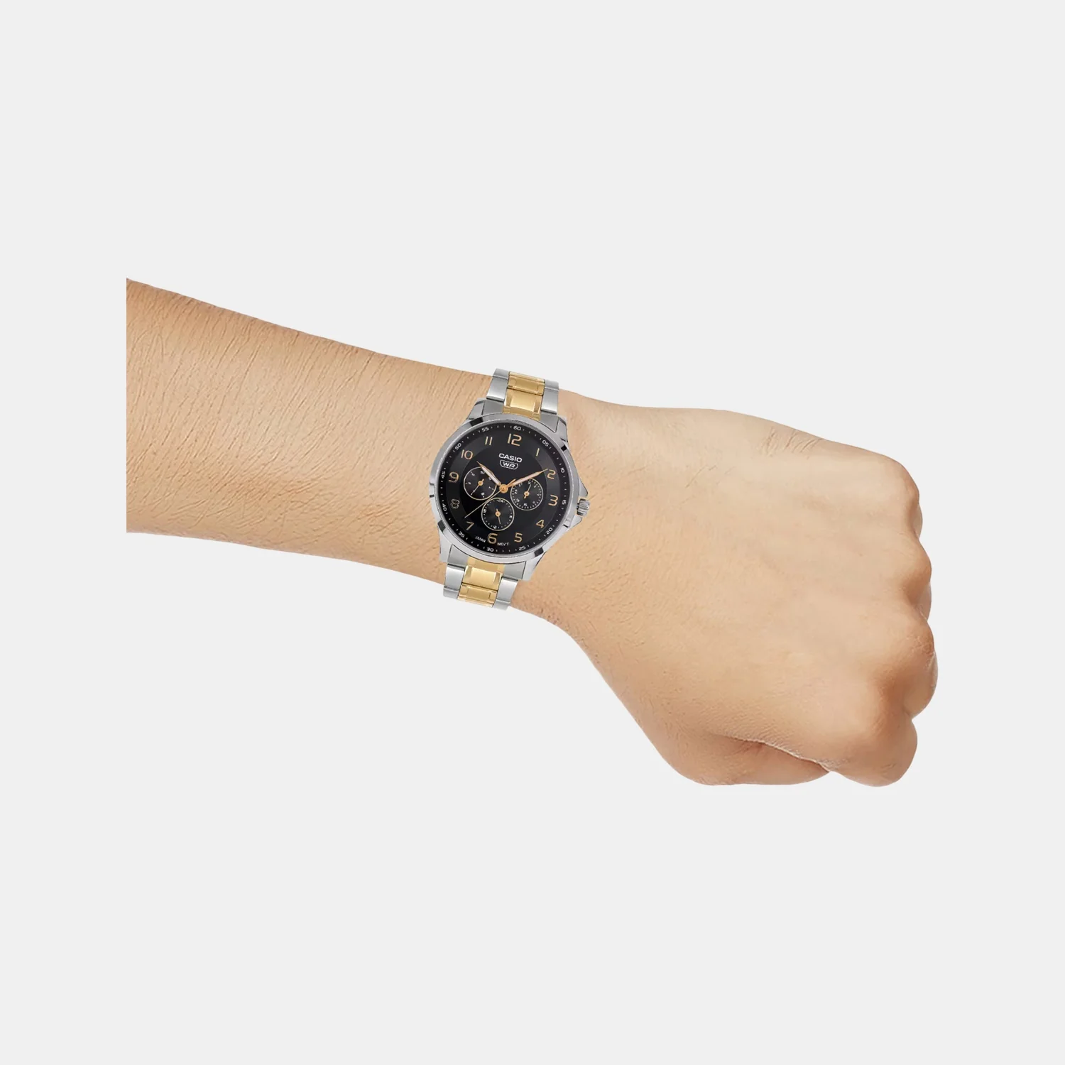 Enticer Men Quartz Black Dial Analog Stainless Steel Watch A2452 - Image 3