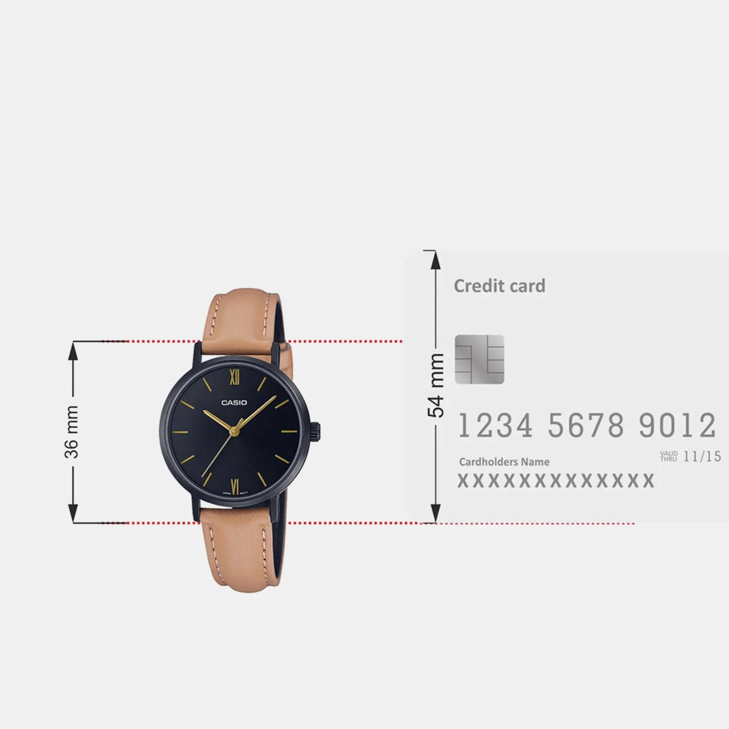 Enticer Women Quartz Black Dial Analog Leather Watch A2000 - Image 8
