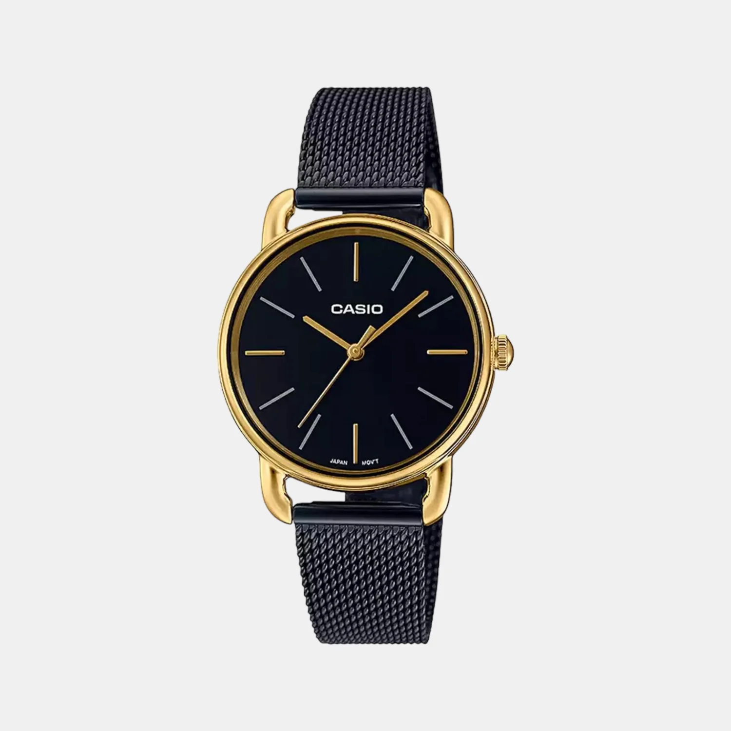 Enticer Women Quartz Black Dial Analog Mesh Watch A1793