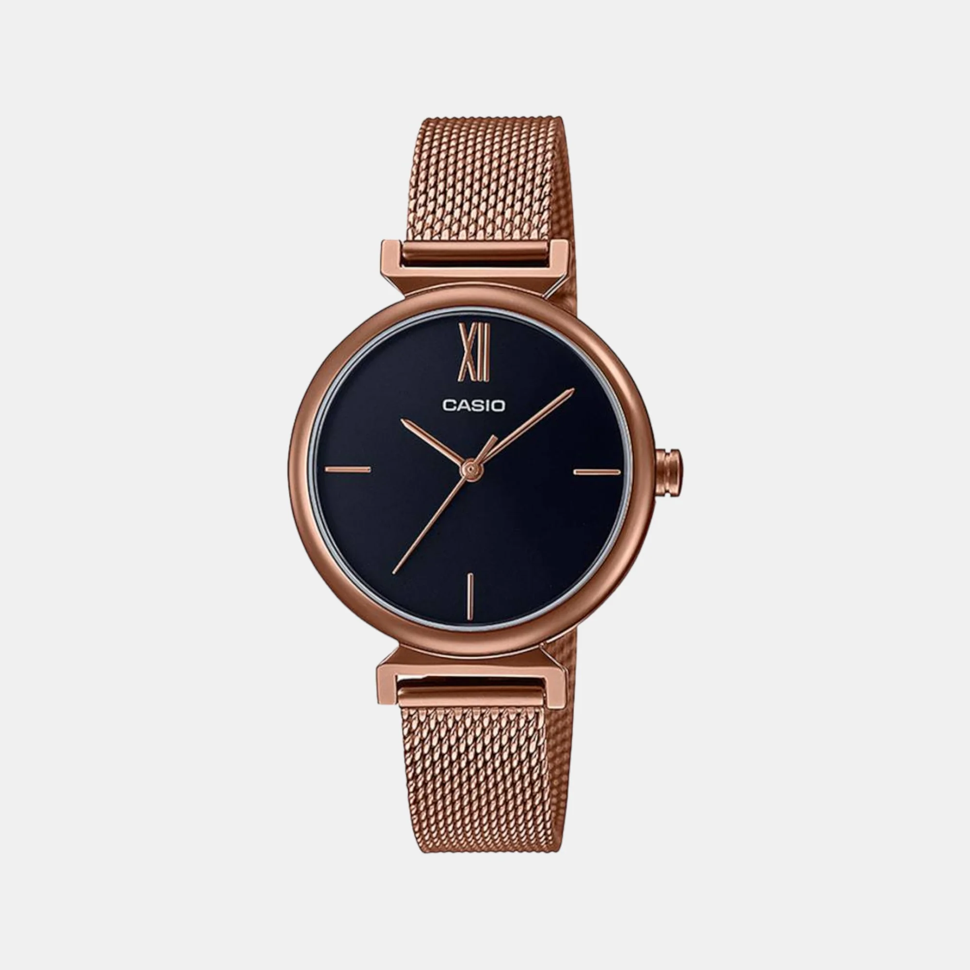 Enticer Women Quartz Black Dial Analog Stainless Steel Watch A2128