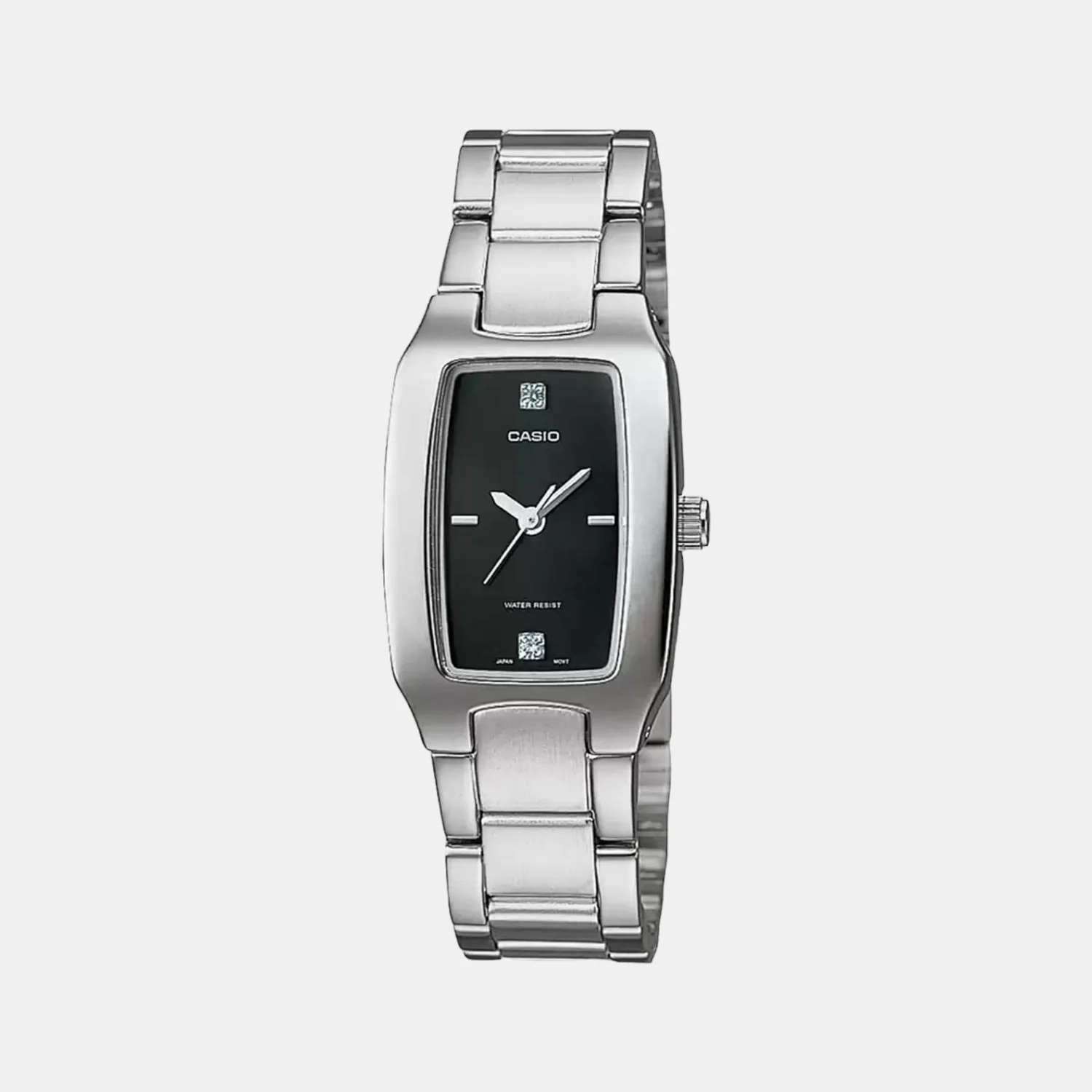 Enticer Women Quartz Black Dial Analog Stainless Steel Watch A577