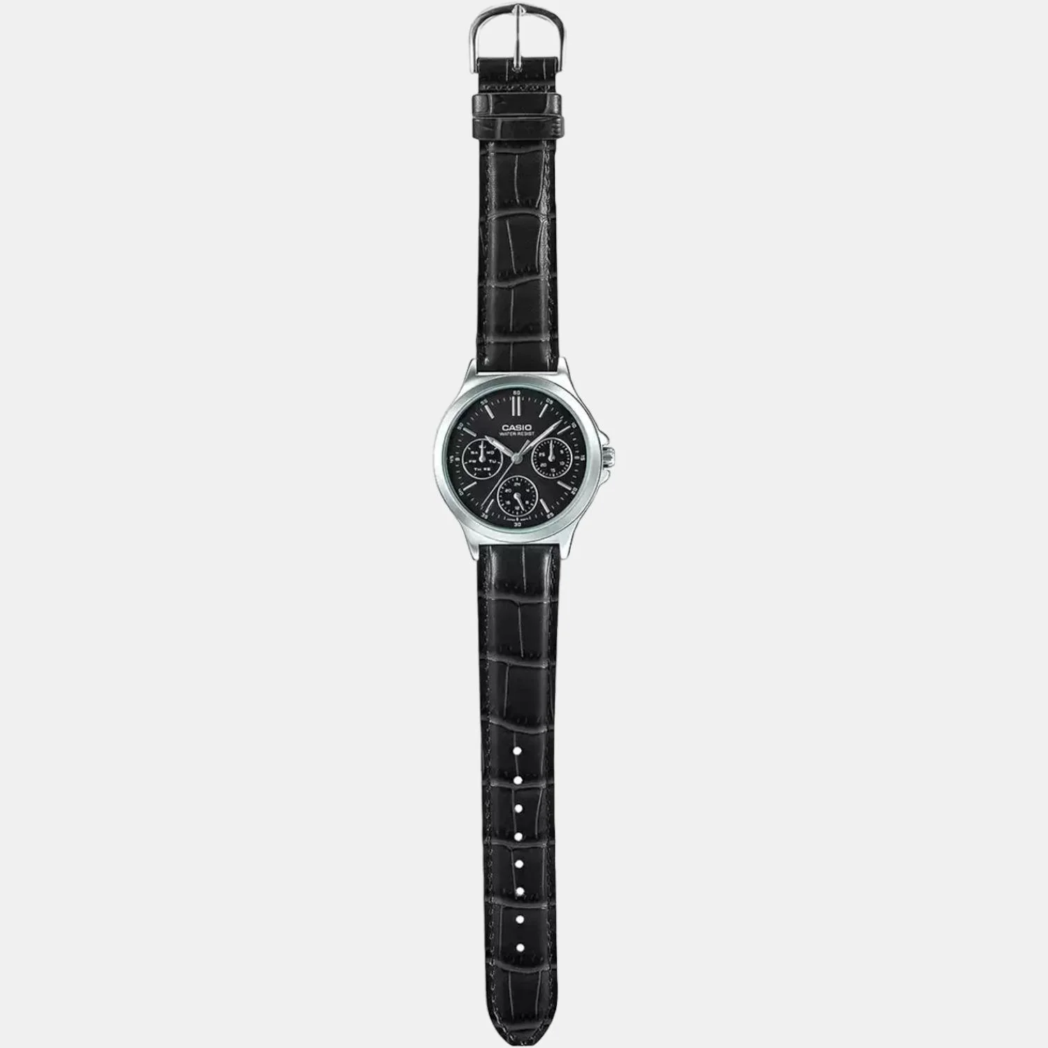Enticer Women Quartz Black Dial Chronograph Leather Watch A1149 - Image 2