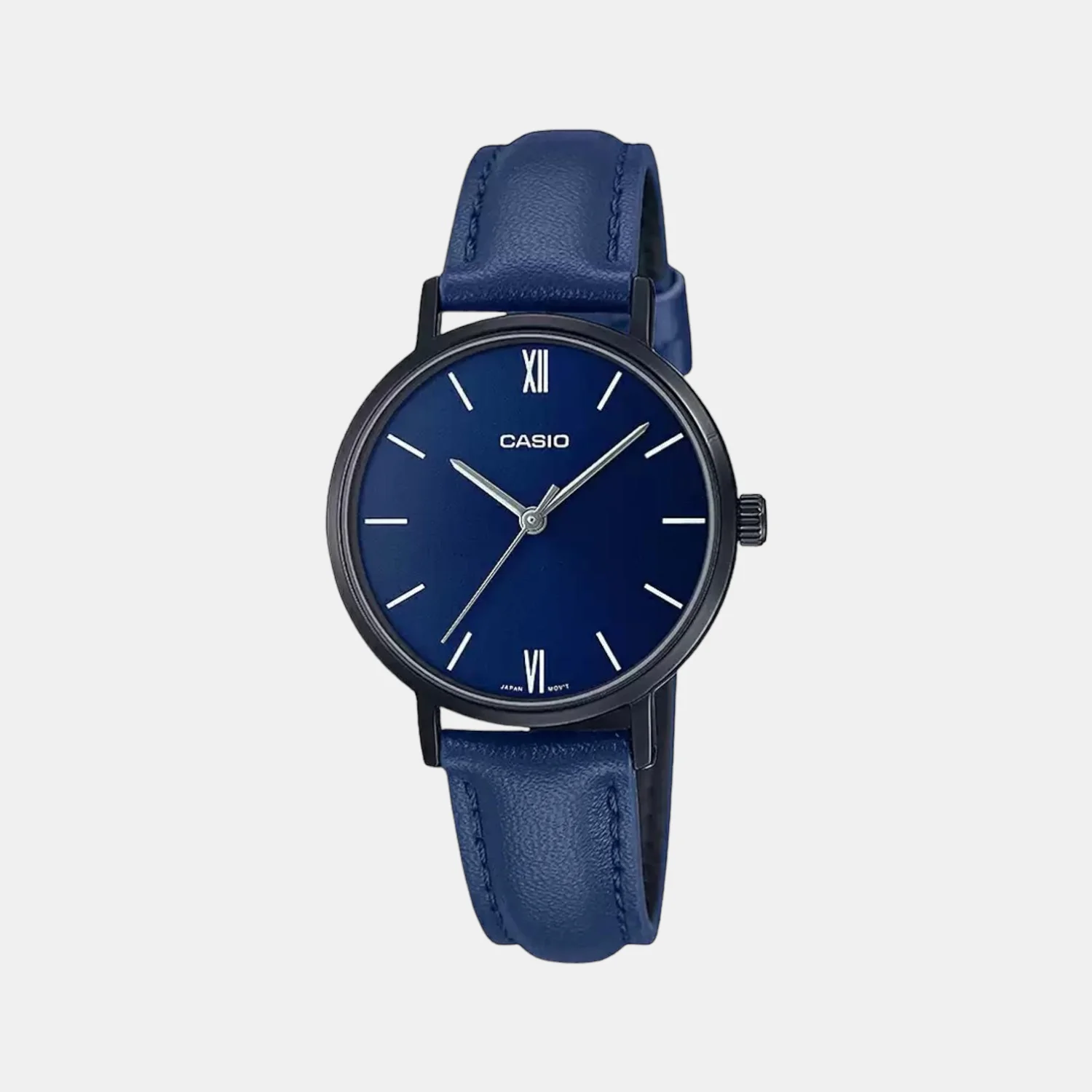 Enticer Women Quartz Blue Dial Analog Leather Watch A2001 - Image 2