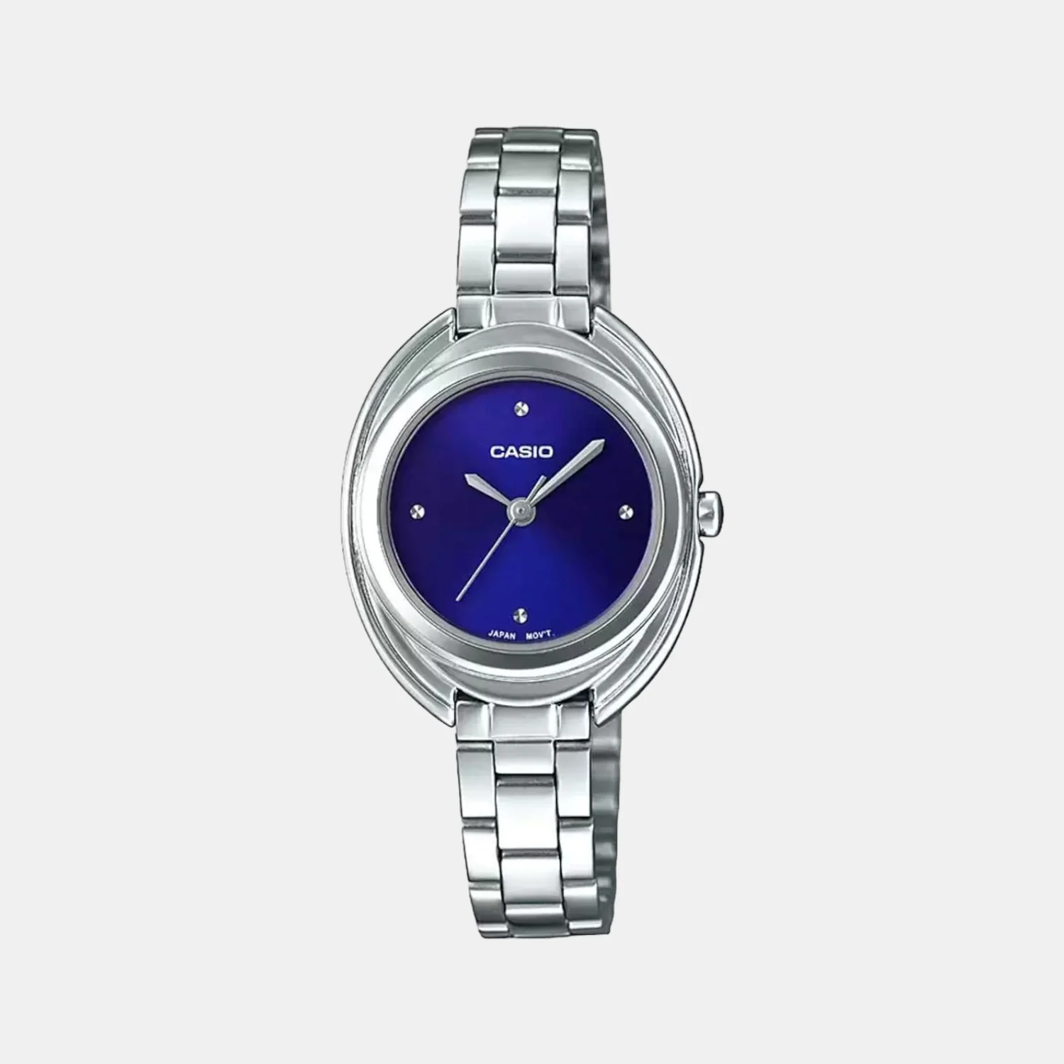 Enticer Women Quartz Blue Dial Analog Stainless Steel Watch A1760