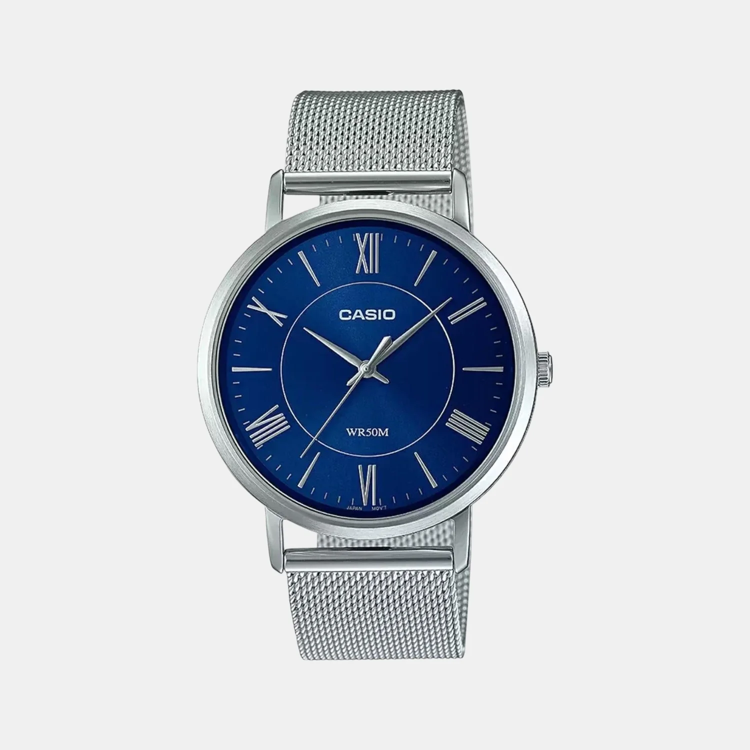 Enticer Women Quartz Blue Dial Analog Mesh Watch A1918