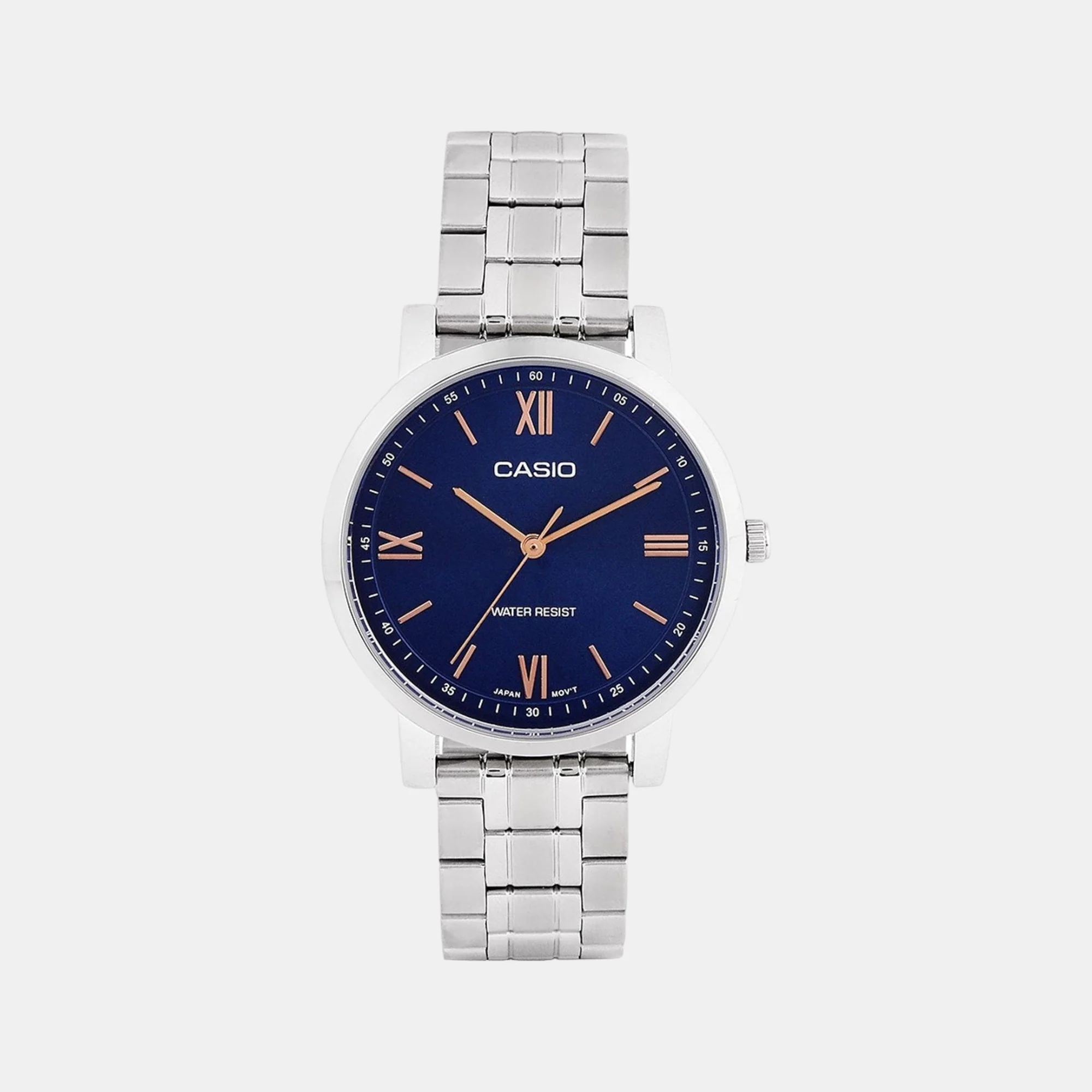 Enticer Women Quartz Blue Dial Analog Stainless Steel Watch A2155
