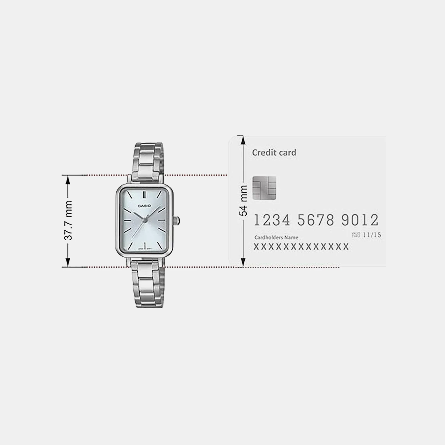 Enticer Women Quartz Blue Dial Analog Stainless Steel Watch A2324 LTP-V009D-2EUDF - Image 5